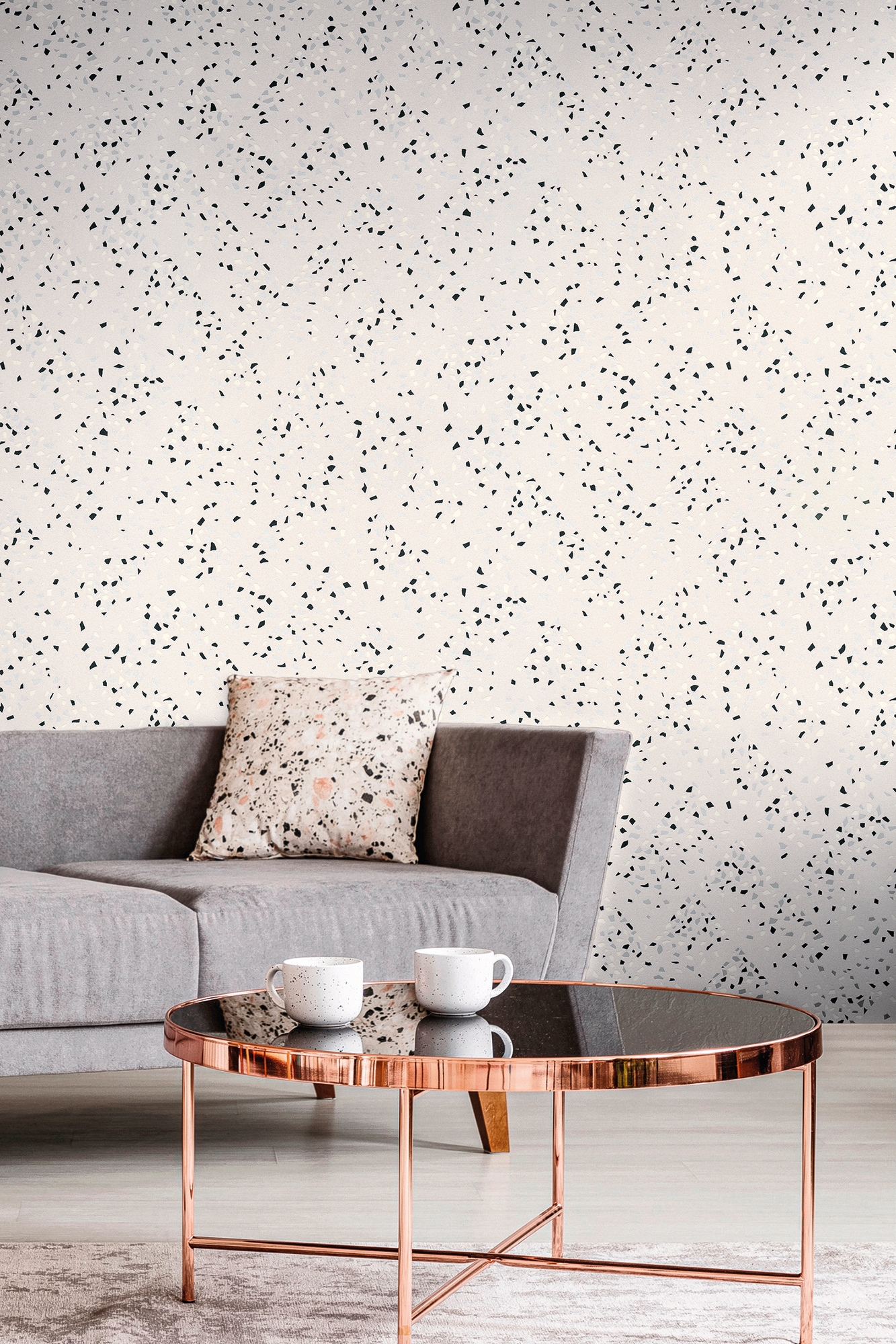 living walls Vliestapete »New Walls 50's Glam Konfetti« Motiv | abstrakt | gemustert leicht strukturiert Tapete Modern Tapeten Wohnzimmer Schlafzimmer Küche Flur Design Optik