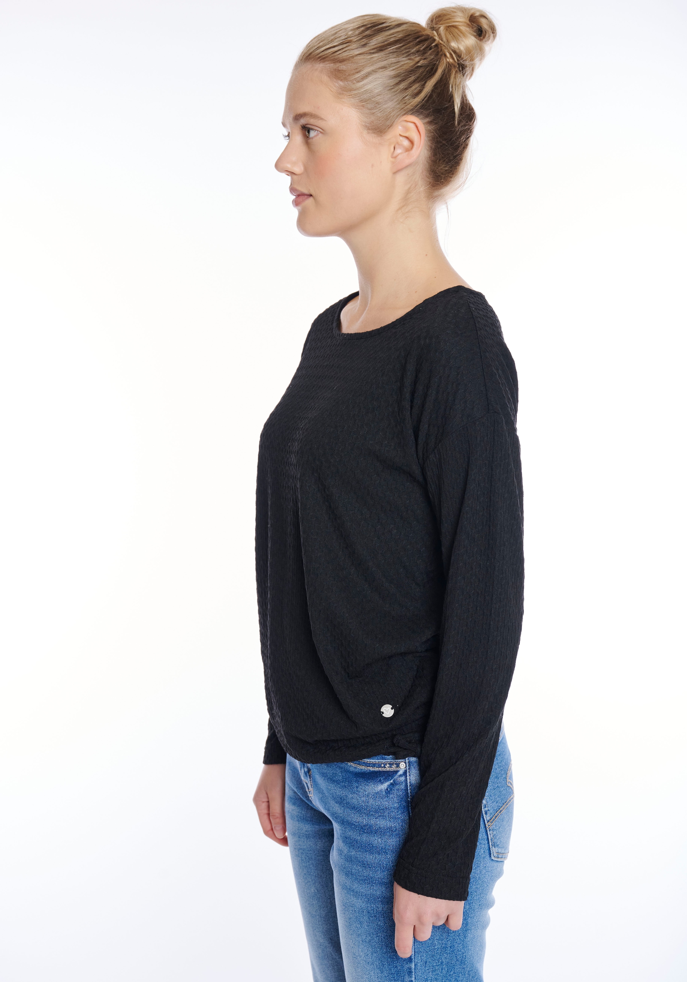ZABAIONE Langarmshirt »Do44natella« aus Strukturware
