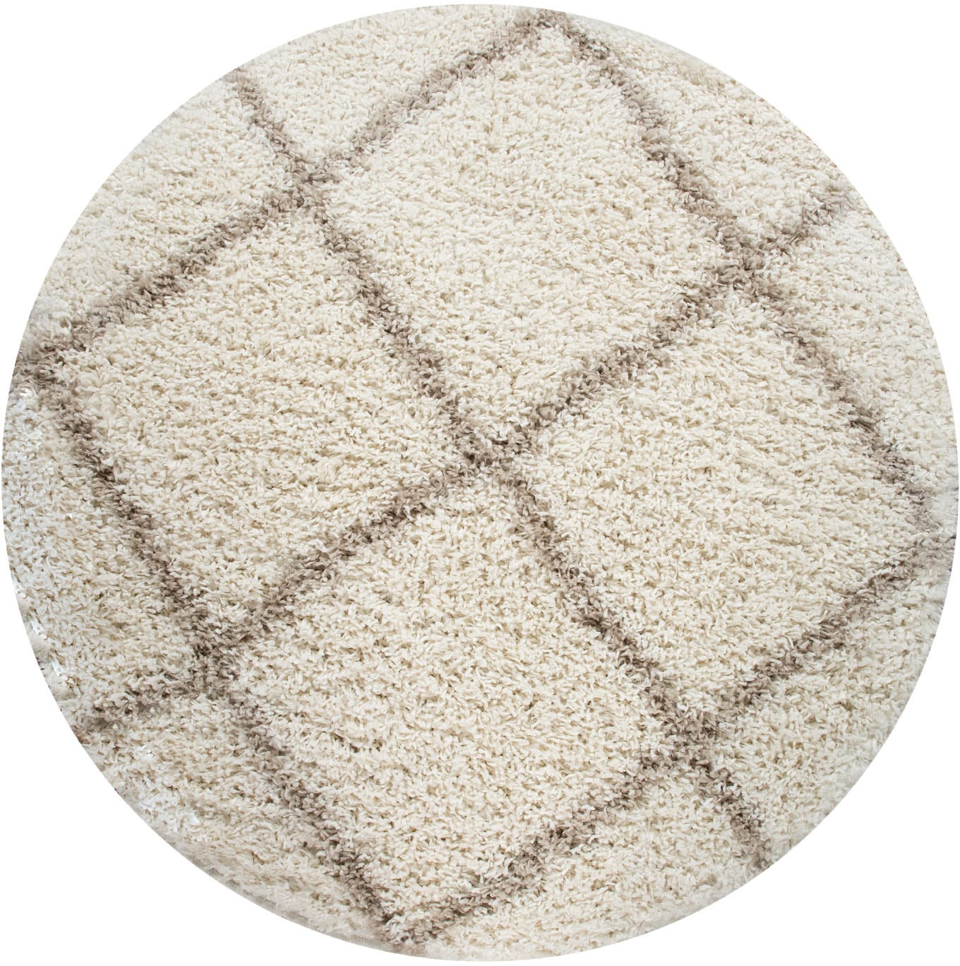 Paco Home Hochflor-Teppich »Kalmar 441«, rund, 40 mm Höhe, Scandi Design, R günstig online kaufen