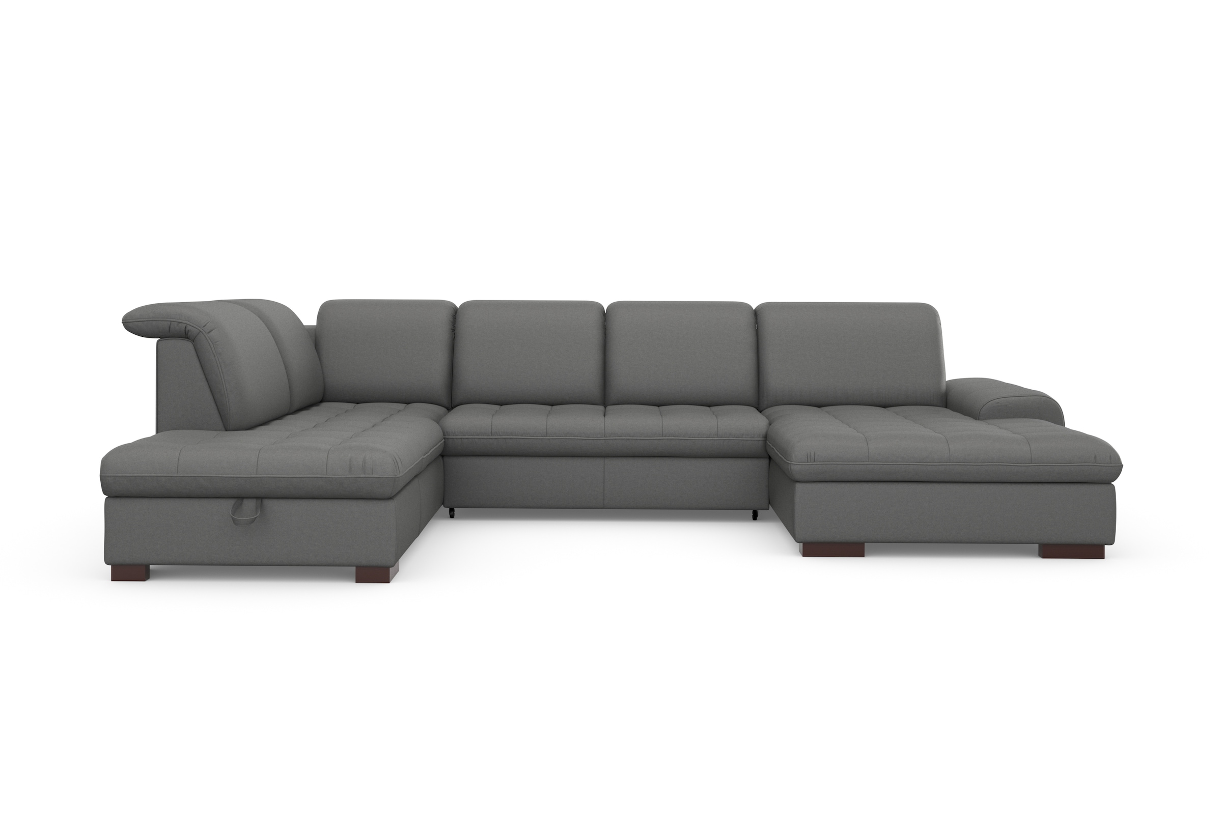 sit&more Wohnlandschaft »Luxor U-Form«, wahlweise mit Bettfunktion, Bettkasten und Kopfteilverstellung