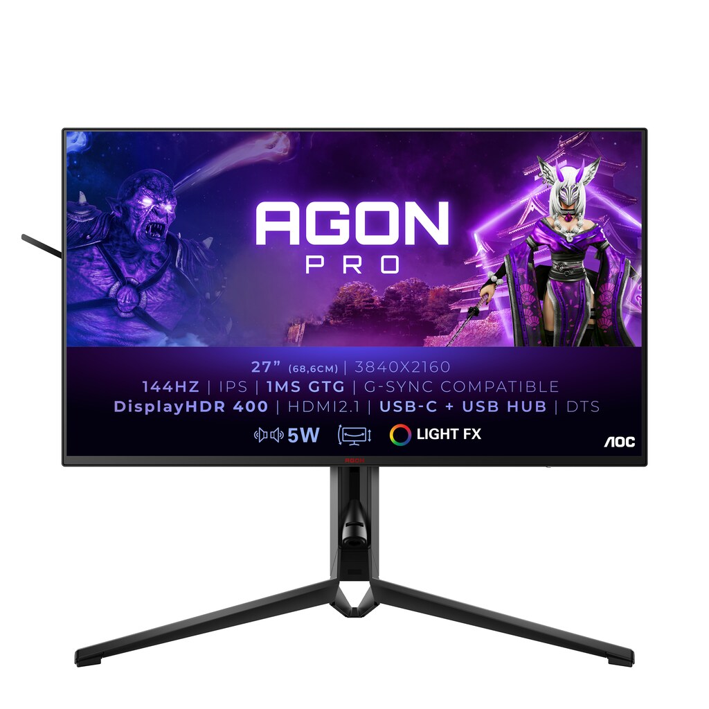 AOC Gaming-Monitor »AG274UXP«, 68,5 cm/27 Zoll, 3840 x 2160 px, 4K Ultra HD, 1 ms Reaktionszeit, 144 Hz