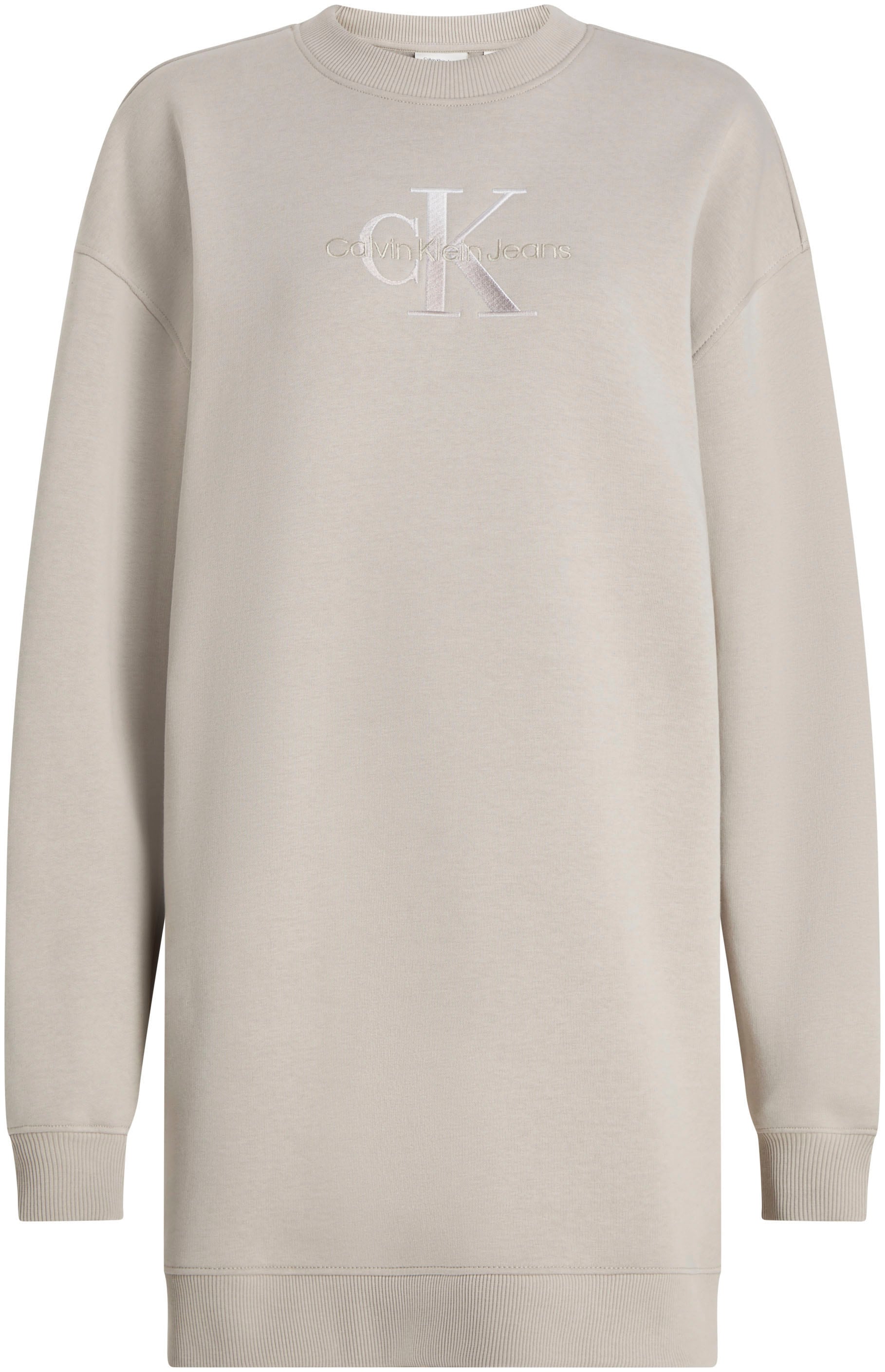Calvin Klein Jeans Sweatkleid »EMBROIDERED MONOLOGO CREW DRESS«, mit Logostickerei