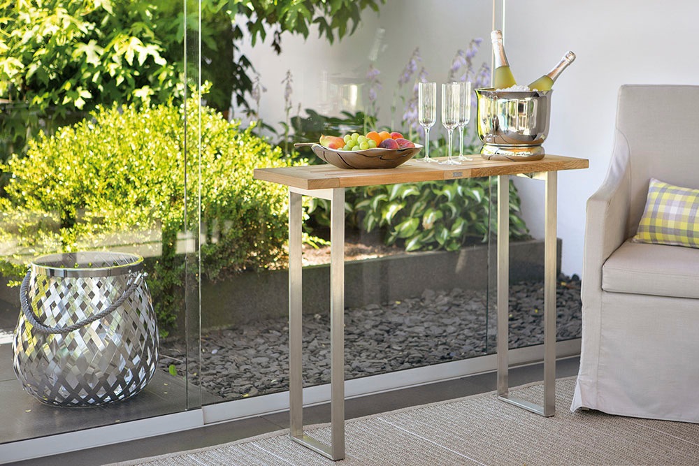 Fink Konsolentisch »PAOLO«, Teaktisch für Outdoor, Breite 100 cm günstig online kaufen
