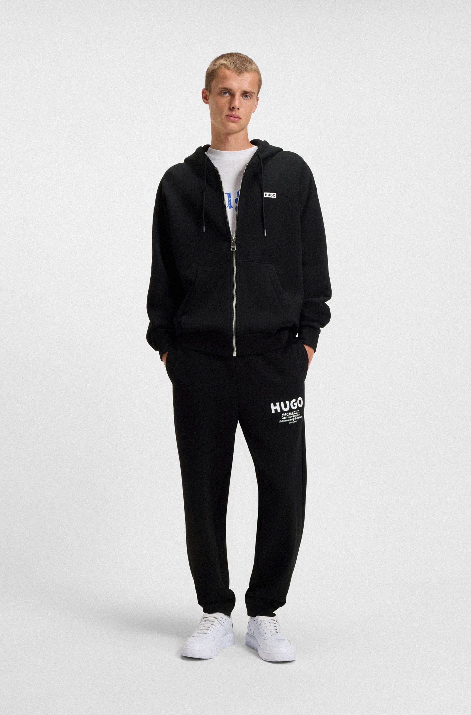 HUGO Kapuzensweatjacke »Nardimez« mit Kapuze