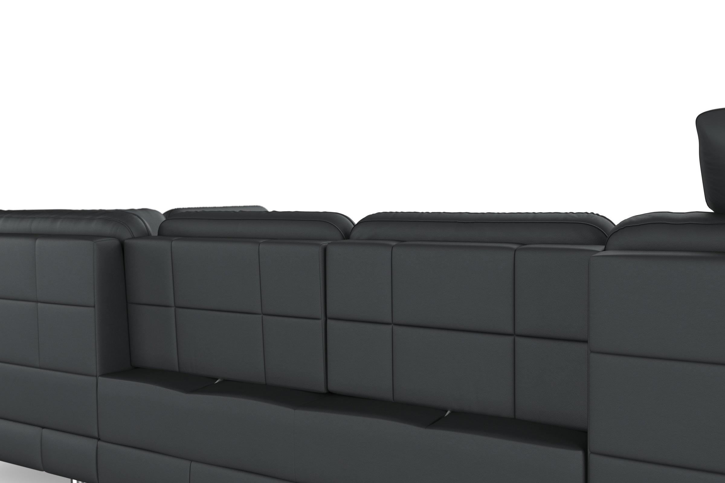 sit&more Wohnlandschaft »Bendigo U-Form«, inklusive Sitztiefenverstellung, Bodenfreiheit 12 cm, in 2 Fußfarben
