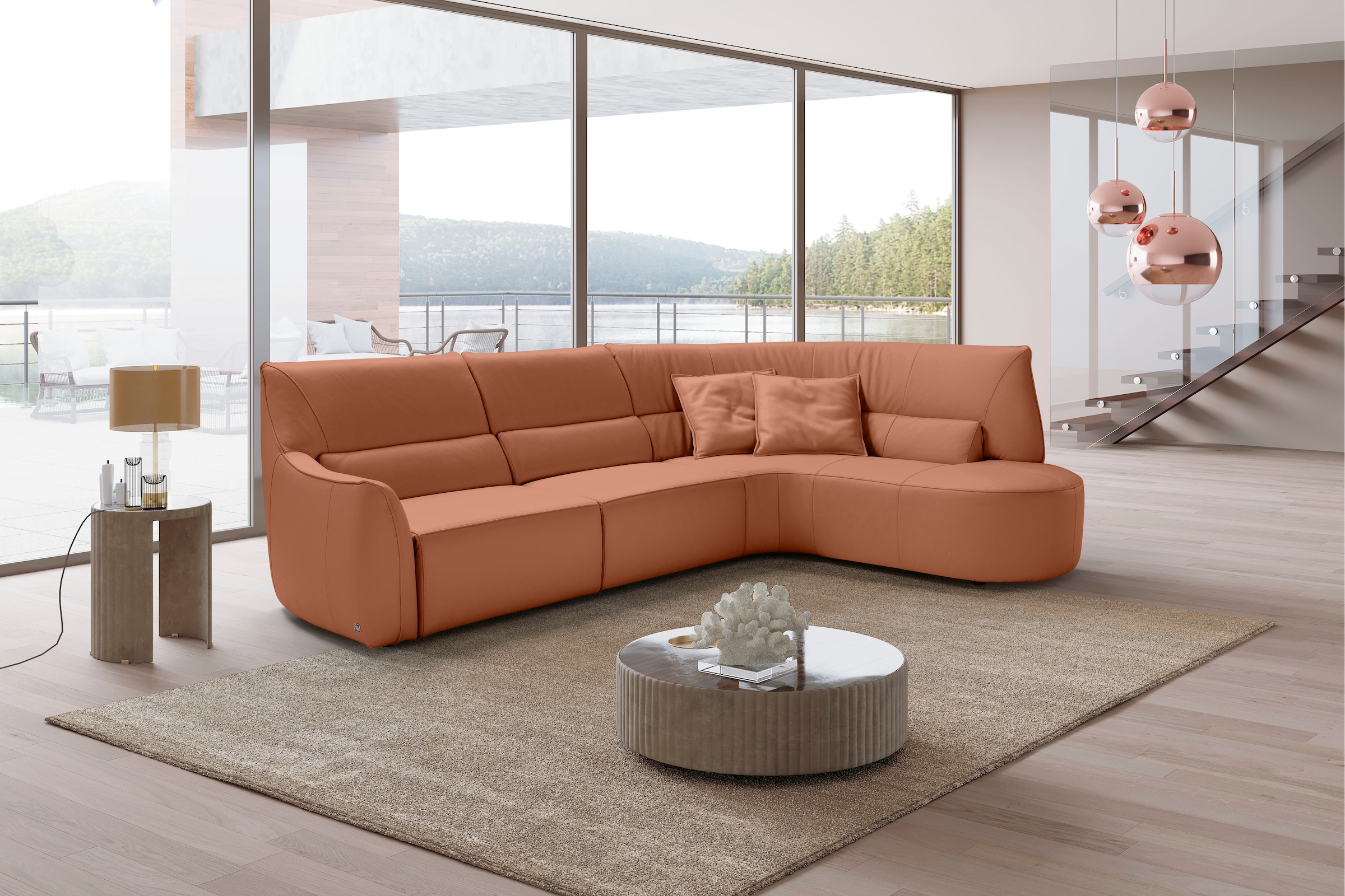 Egoitaliano Ecksofa »Puffy, extravagant & edel, Retro Designsofa, hoher Sit günstig online kaufen