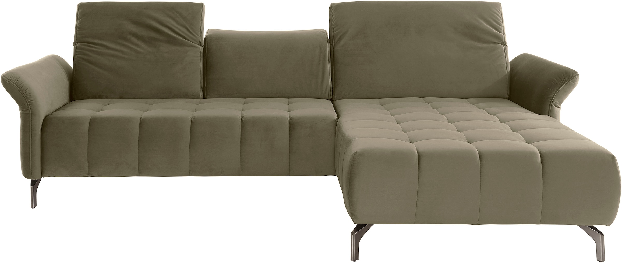 Home affaire Ecksofa »Fresh L-Form« Federkern, wahlweise Kopfteilverstellun günstig online kaufen