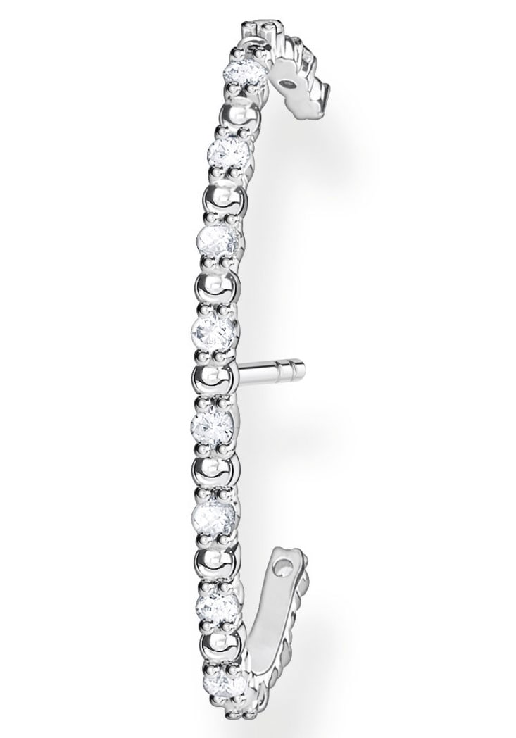 THOMAS SABO Single-Ohrstecker »weiße Steine silber, H2155-051-14«, mit Zirkonia (synth.)