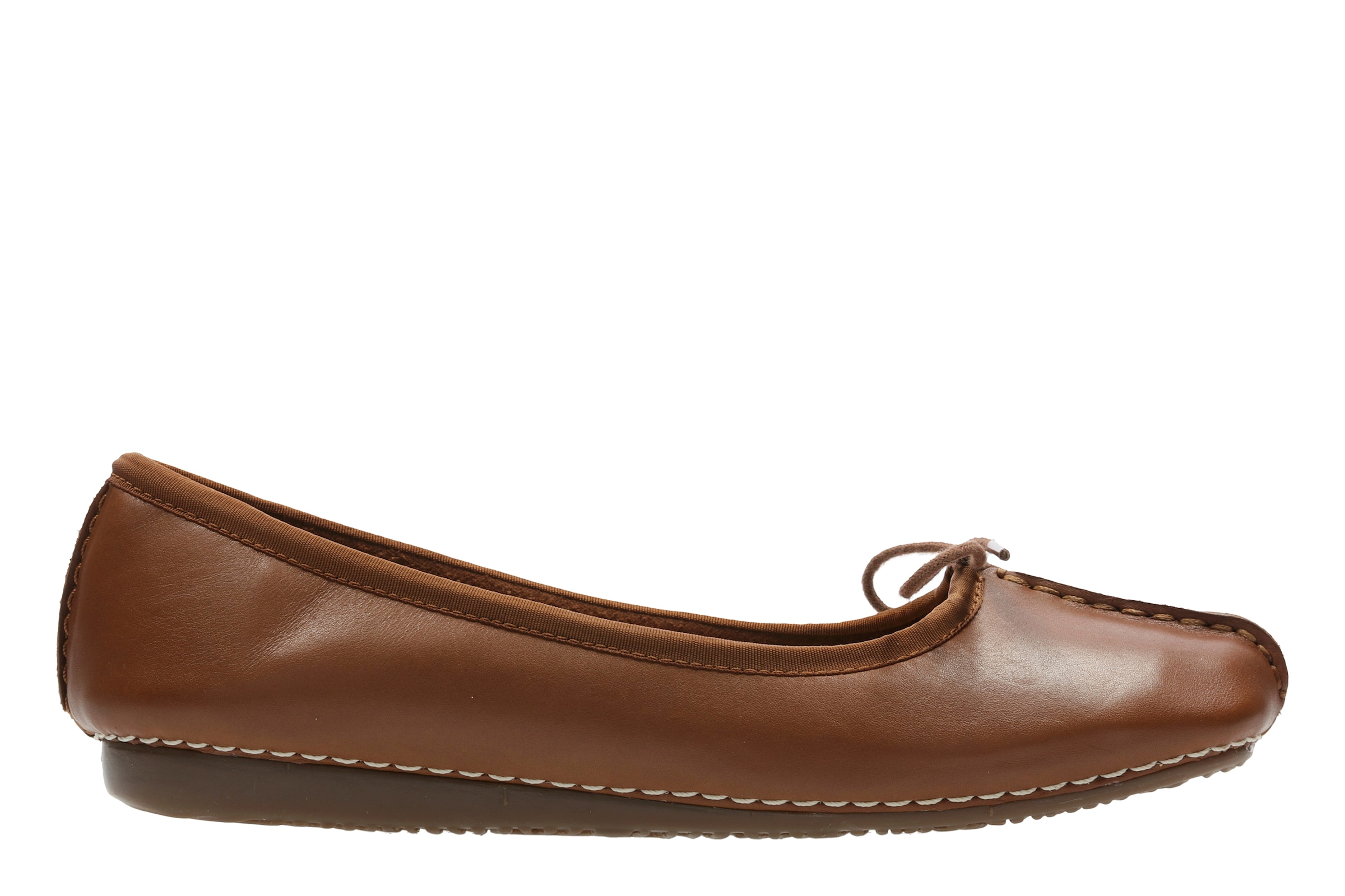 Clarks Ballerina »Freckle Ice«, Slipper, Flats, Flats, Slipper mit Schleifchen