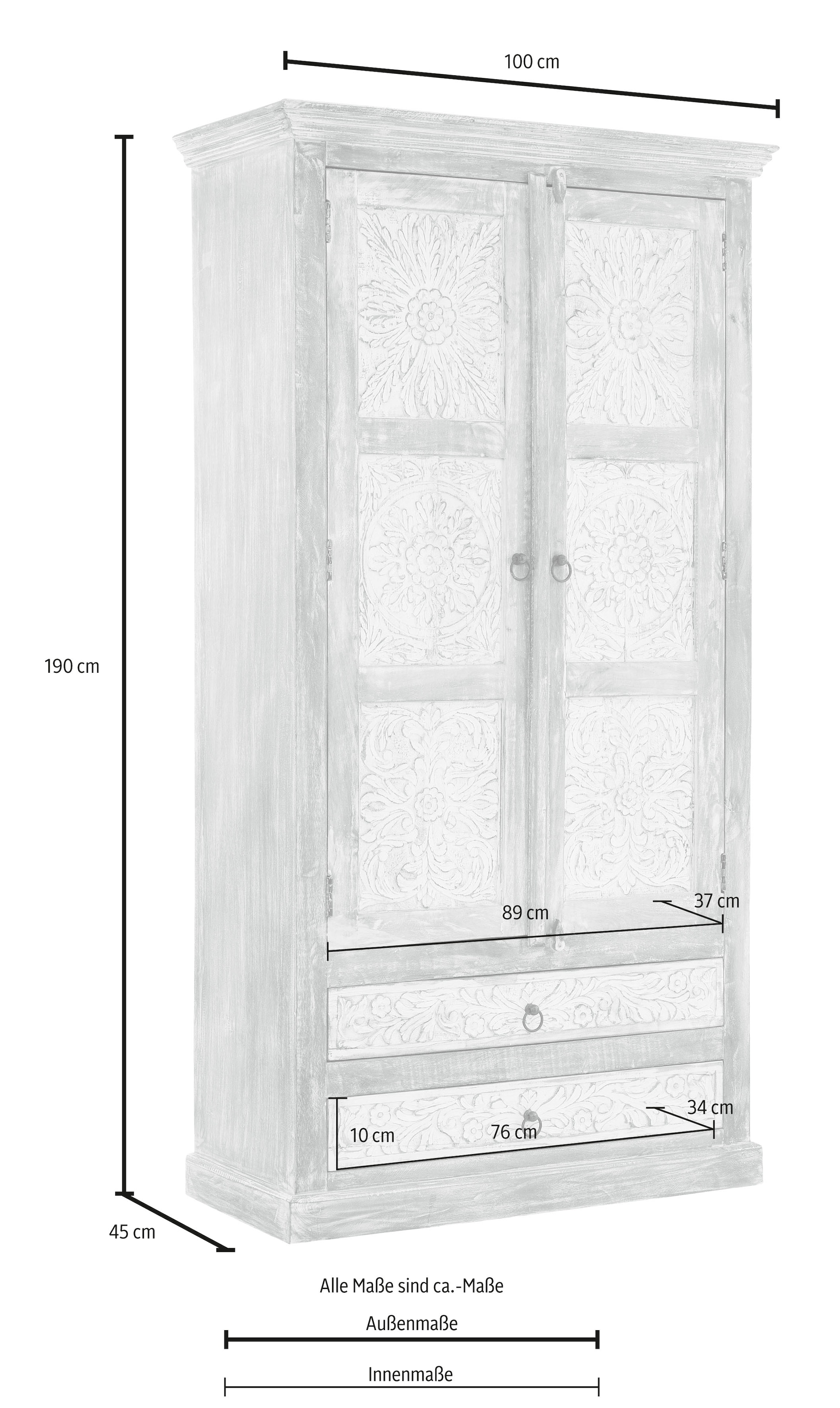 Home affaire Stauraumschrank »Malati«, Breite 105 cm jetzt im %Sale