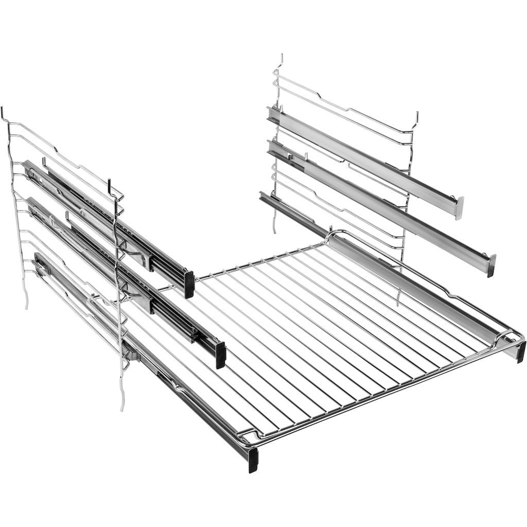 BAUKNECHT Induktions Herd-Set »HEKO Flamenco Flexi«, HIR4 EI8VS3 PT R, mit Backauszug, (Set)