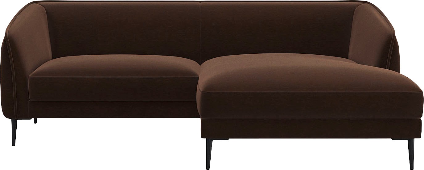 FLEXLUX Ecksofa »Belle Designsofa, bequem durch Kaltschaum im Sitz«, Skandi günstig online kaufen