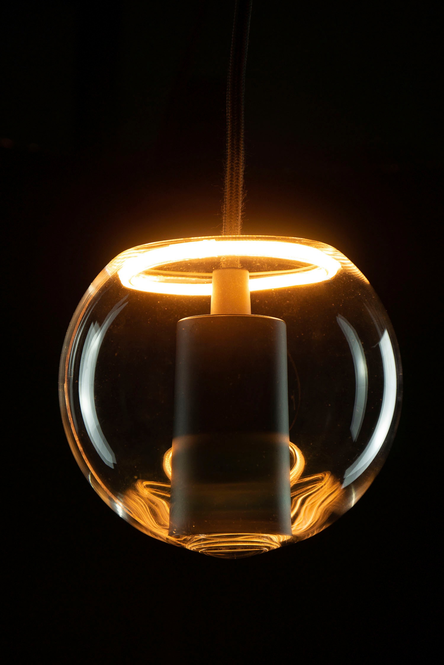 SEGULA LED-Leuchtmittel »LED Floating Globe 125 inside klar«, E27, 1 St., Extra-Warmweiß, LED Floating Globe 125 inside klar, E27, 4,5W, CRI 90, dimmbar