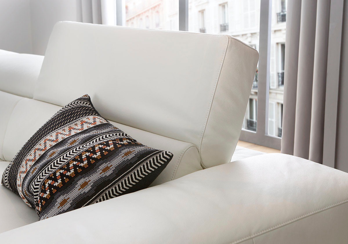 W.SCHILLIG Ecksofa »piedroo, Designsofa mit tollem Sitzkomfort, elegant und bequem, L-Form«, Kopfteilverstellung, wahlweise mit Sitztiefenverstellung, Breite 343cm
