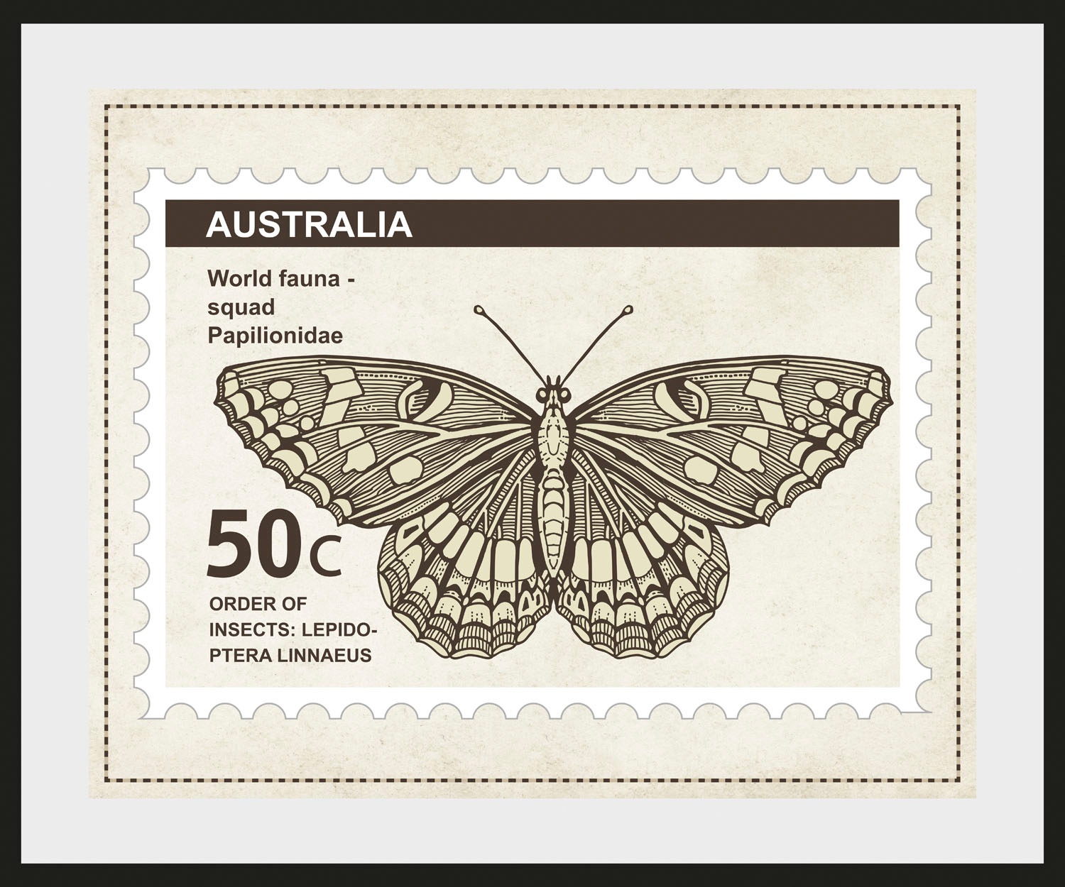 queence Bild »50c« Insekten   Kunst   Schmetterlinge 1 Stk. tlg. HD Premium günstig online kaufen