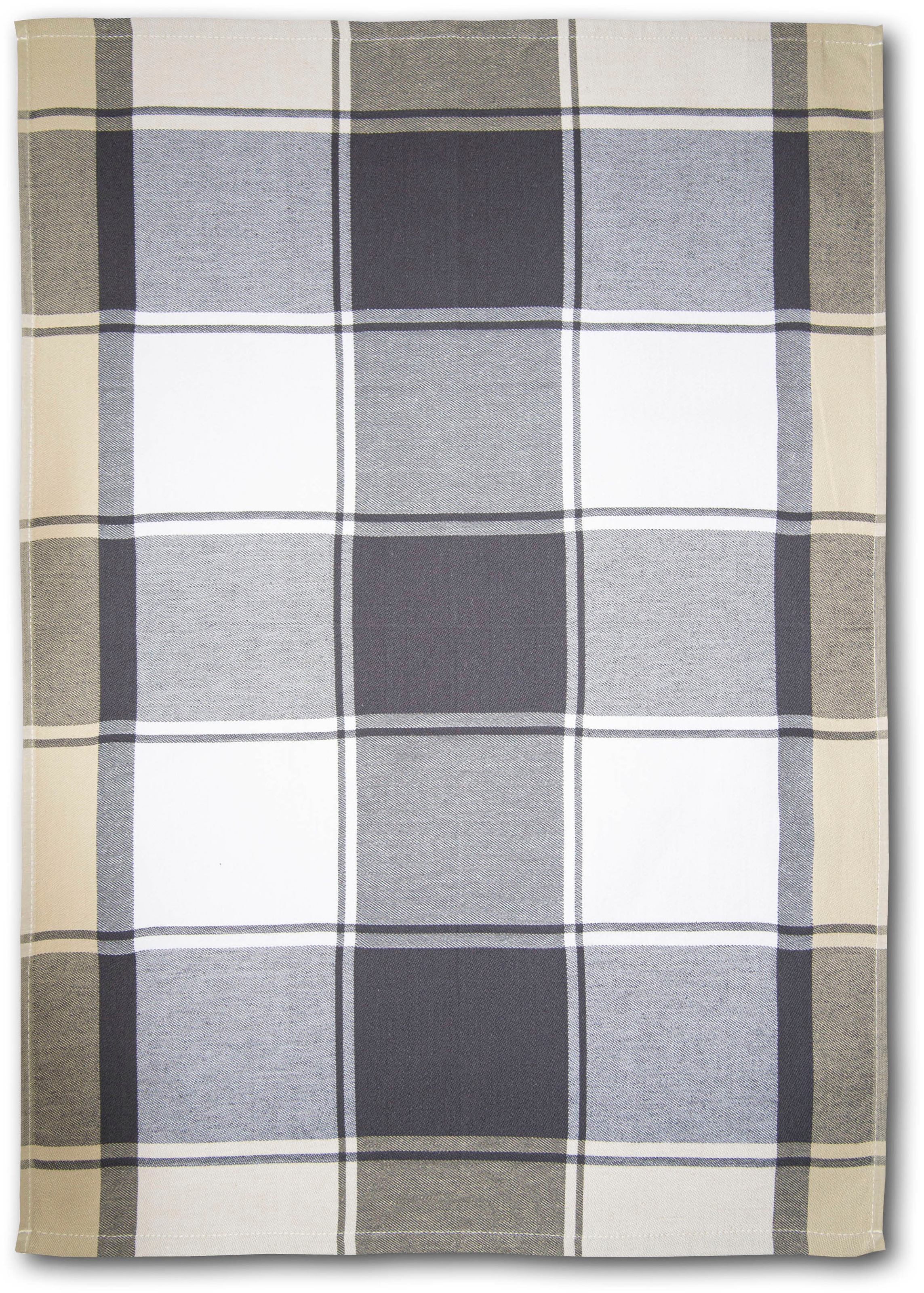 Dyckhoff Geschirrtuch »KARO, Maße je Tuch ca. 50x70 cm, aus 100% Baumwolle«, (Set, 3 tlg.), mit drei verschiedenen Motiven
