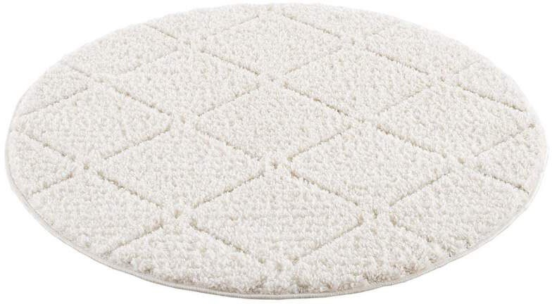 Carpet City Hochflor-Teppich »Focus 2997«, rund, 20 mm Höhe, Boho-Teppich, günstig online kaufen