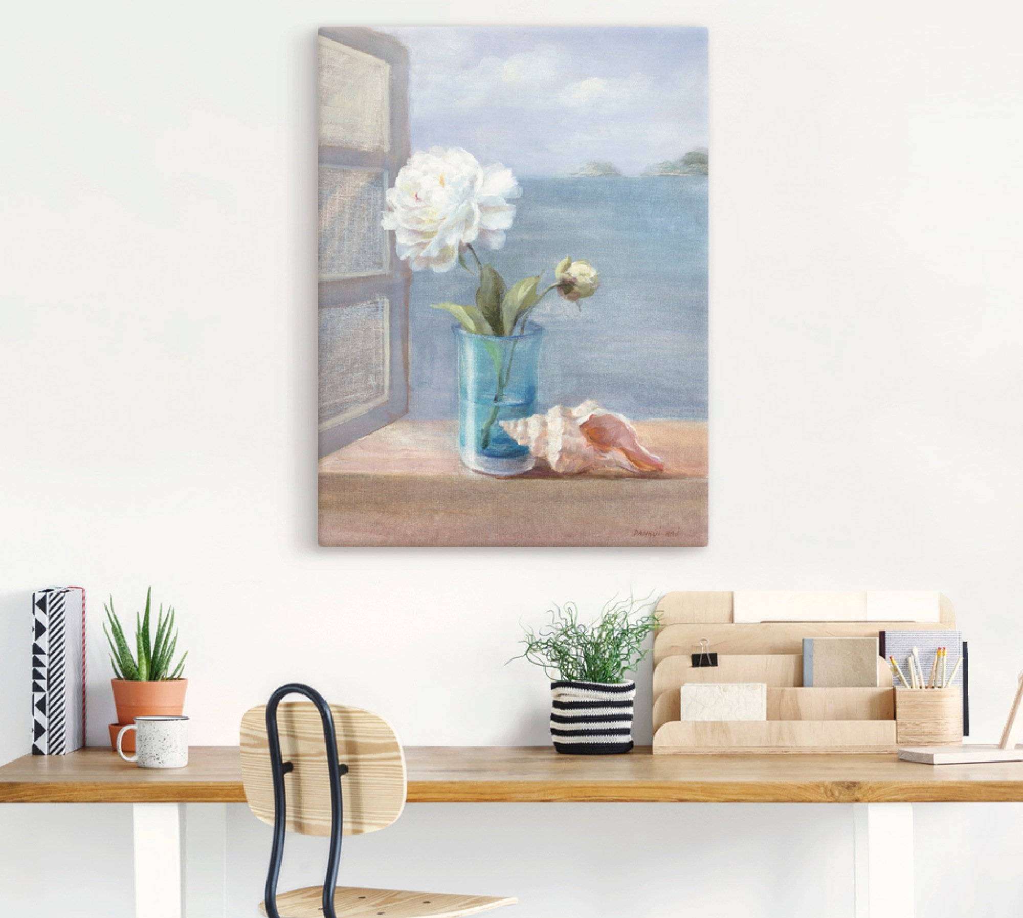 Artland Leinwandbild »Küsten Blumen I« Arrangements 1 Stk. tlg. auf Keilrah günstig online kaufen