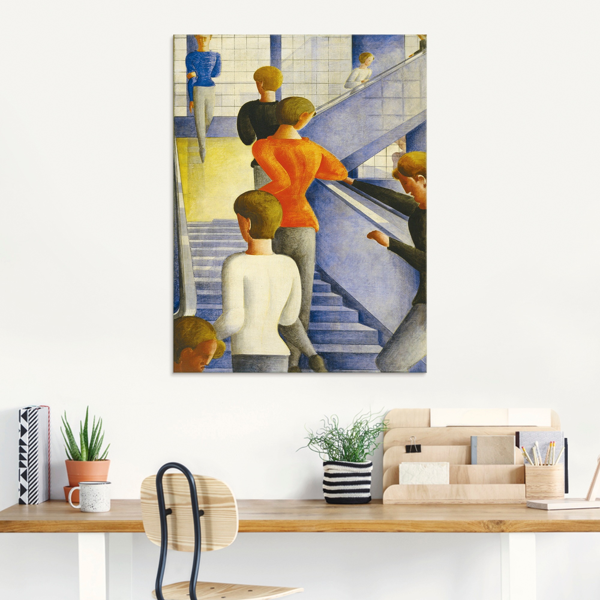 Artland Glasbild »Bauhaustreppe. 1932« Gruppen & Familien 1 Stk. tlg. in ve günstig online kaufen
