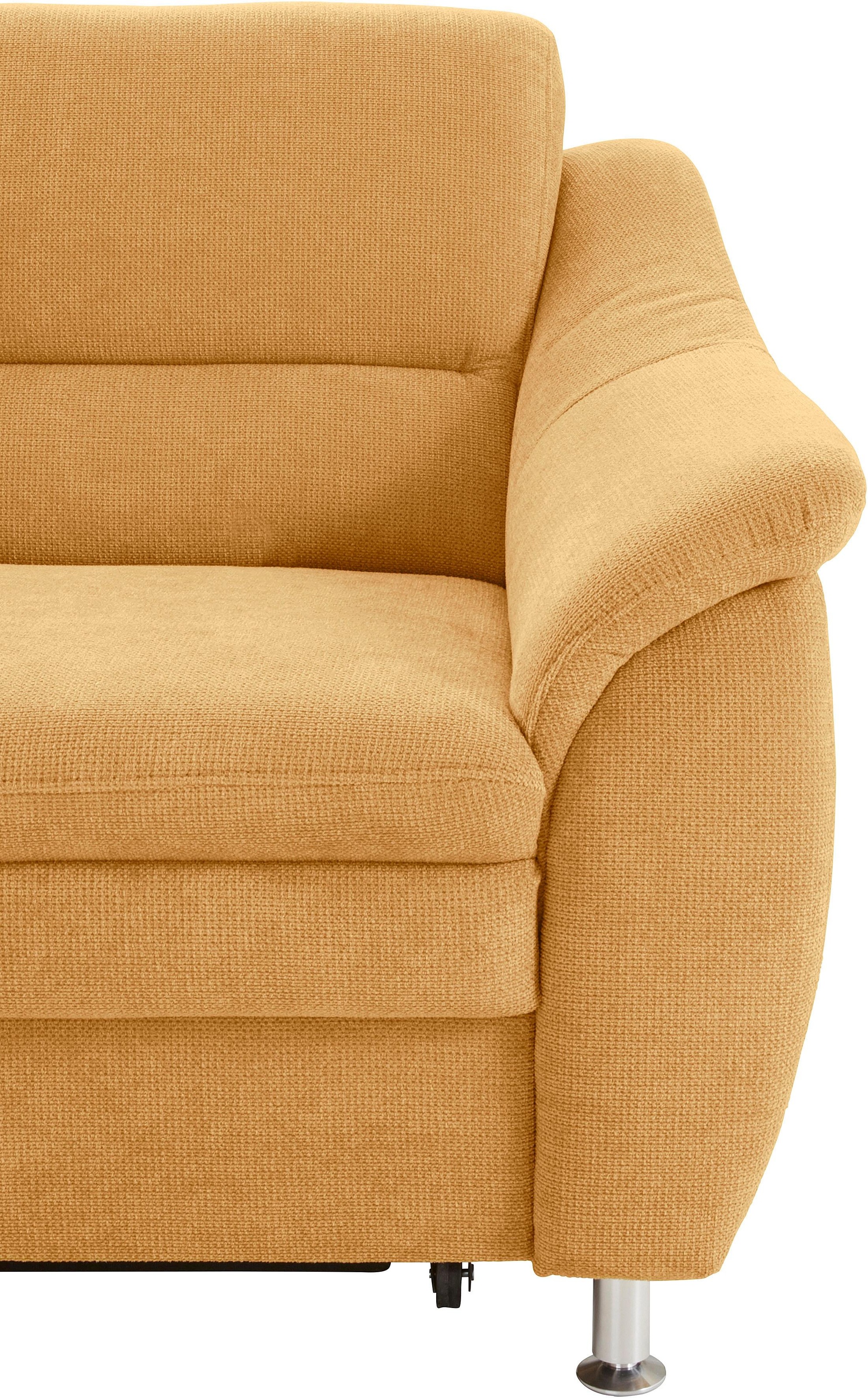 sit&more Ecksofa »Cardoso L-Form«, mit Federkern, wahlweise mit Bettfunktion und Schubkasten