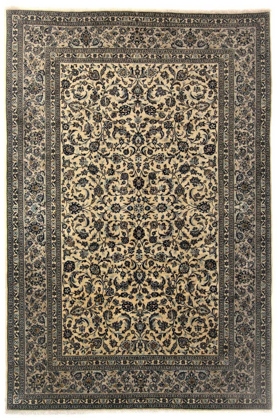 morgenland Wollteppich »Keshan Durchgemustert Beige chiaro 351 x 250 cm«, r günstig online kaufen