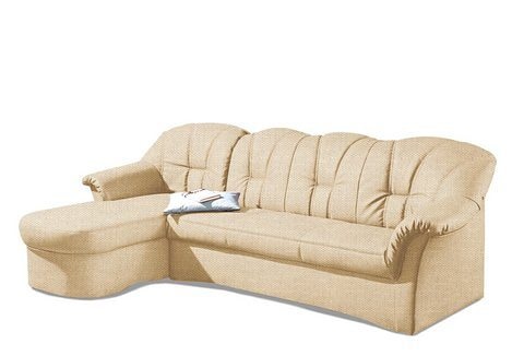 DOMO collection Ecksofa Papenburg L-Form, in großer Farbvielfalt, wahlweise mit Bettfunktion