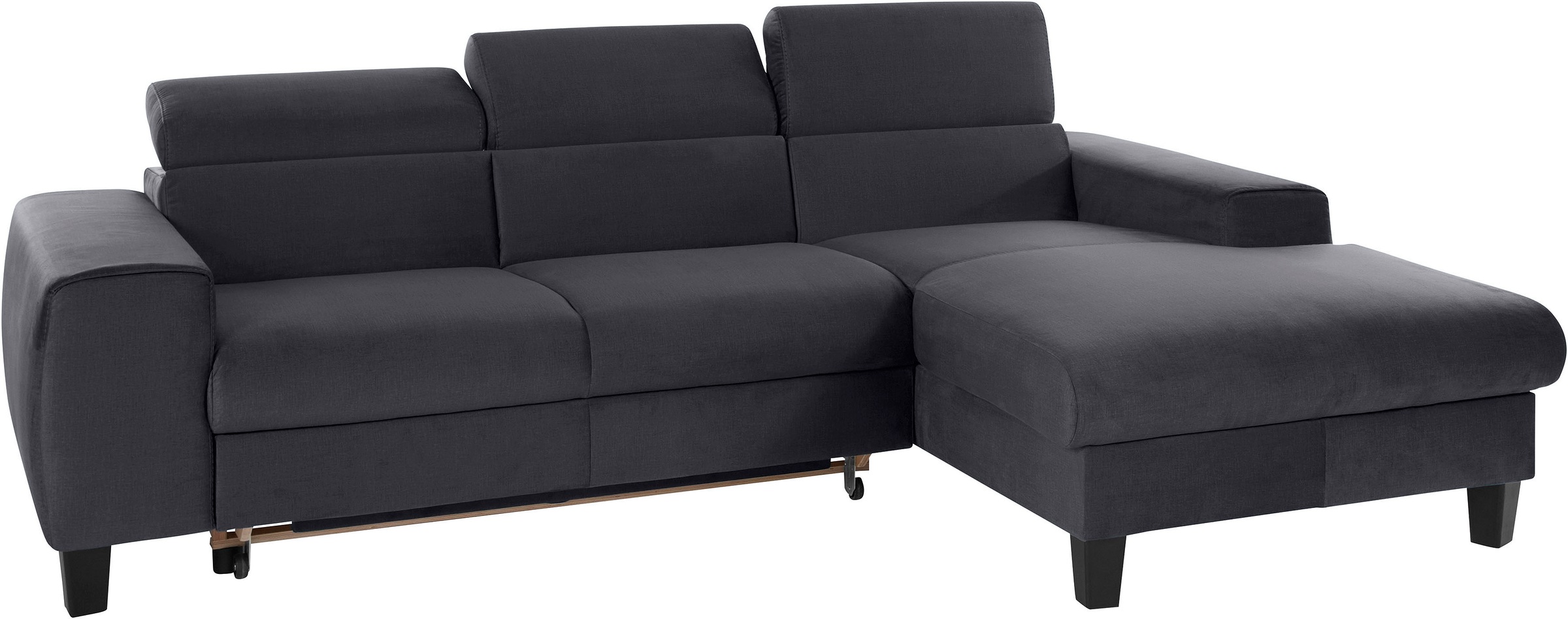 COTTA Ecksofa »Morven L-Form mit Kopfteilverstellung«, wahlweise mit Bettfunktion, Bettkasten & Wireless-Charger