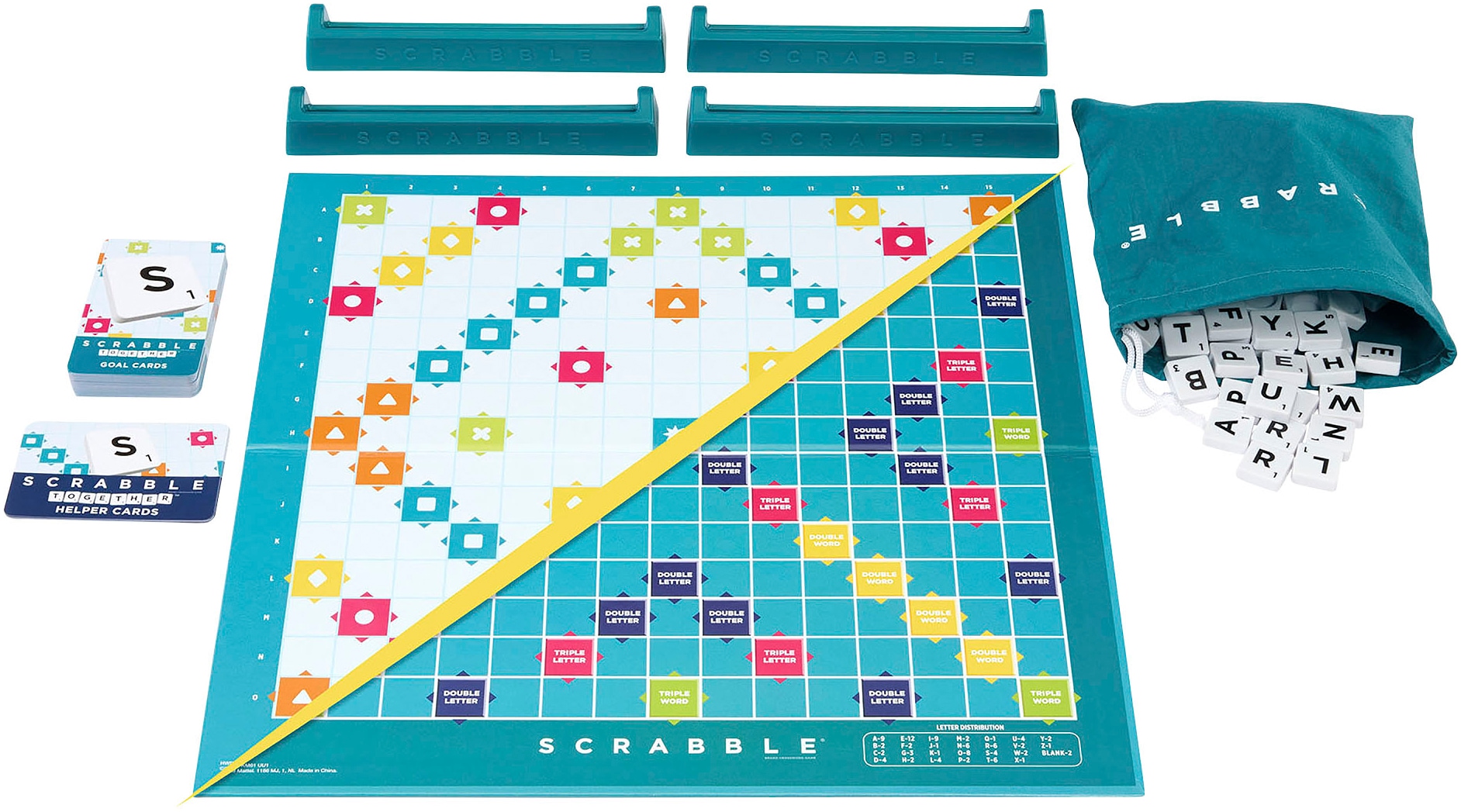 Mattel games Spiel »Scrabble - 2 Spiele in 1«