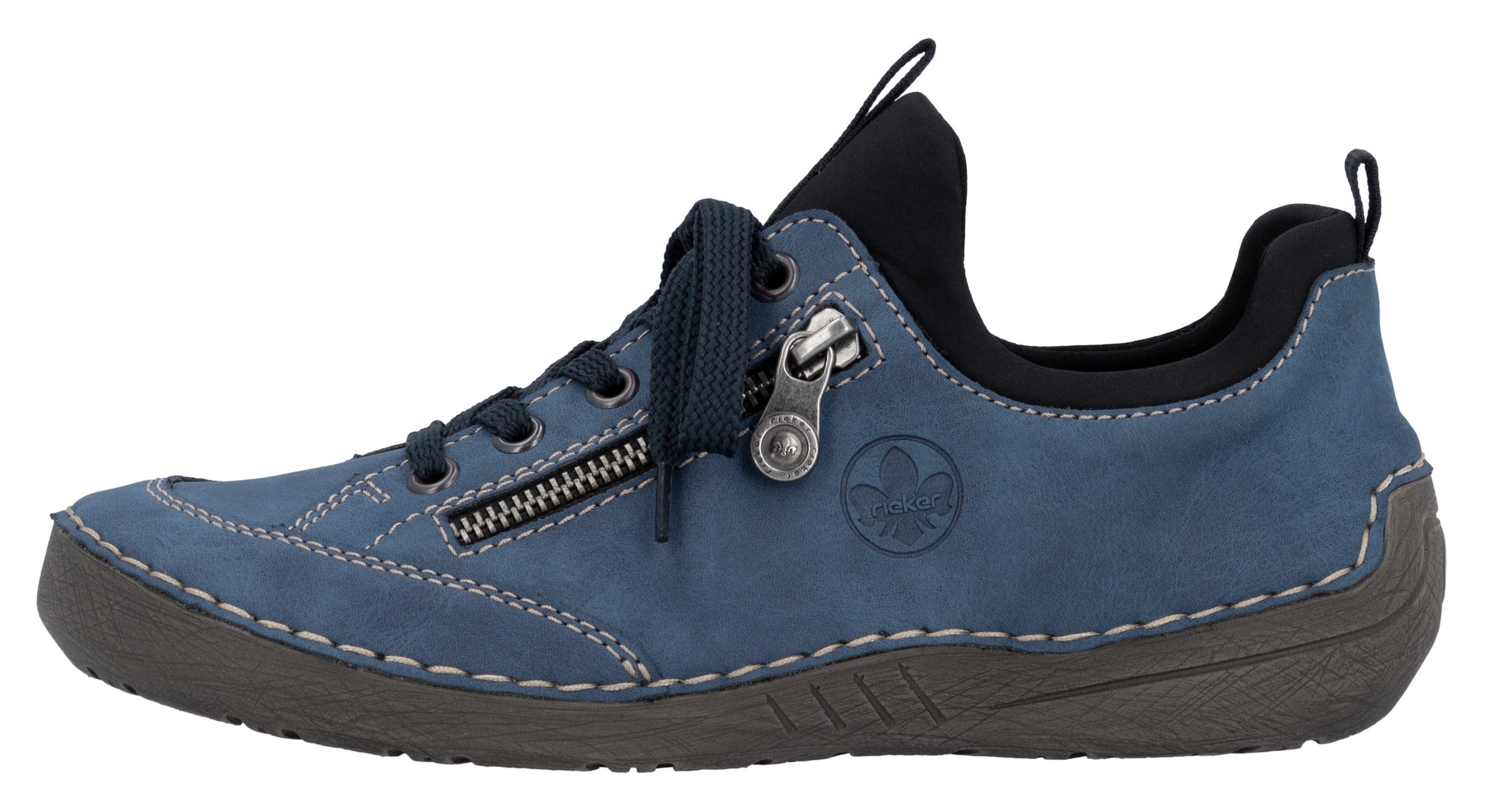 Rieker Slip-On Sneaker, Slipper, Schlupfschuh, mit elastischem Einschlupf