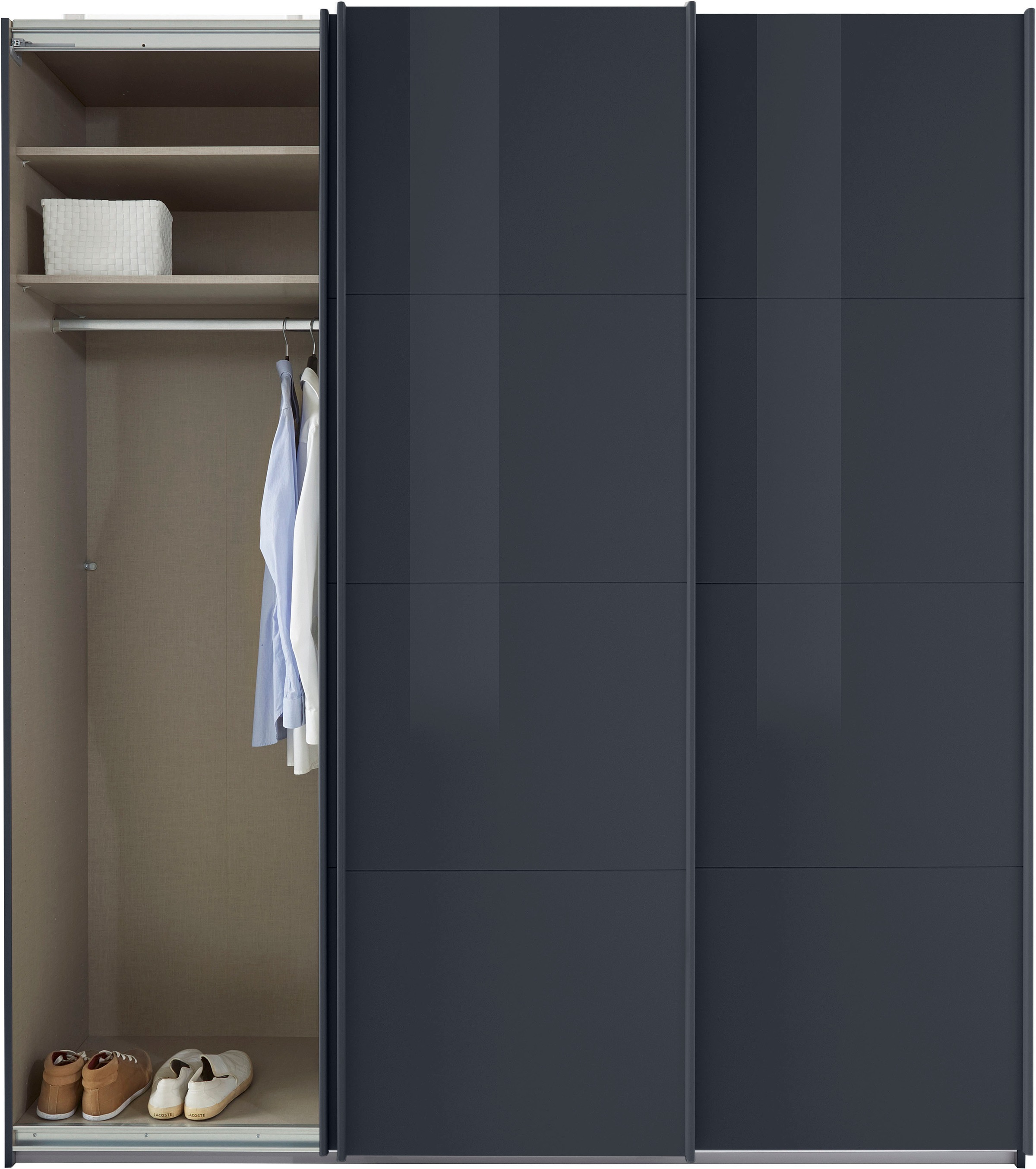 rauch Schwebetürenschrank »Kleiderschrank Schrank Garderobe TOPSELLER OTELI inkl. Inneneinteilung«, mit 3 Innenschubladen sowie zusätzlichen Einlegeböden MADE IN GERMANY