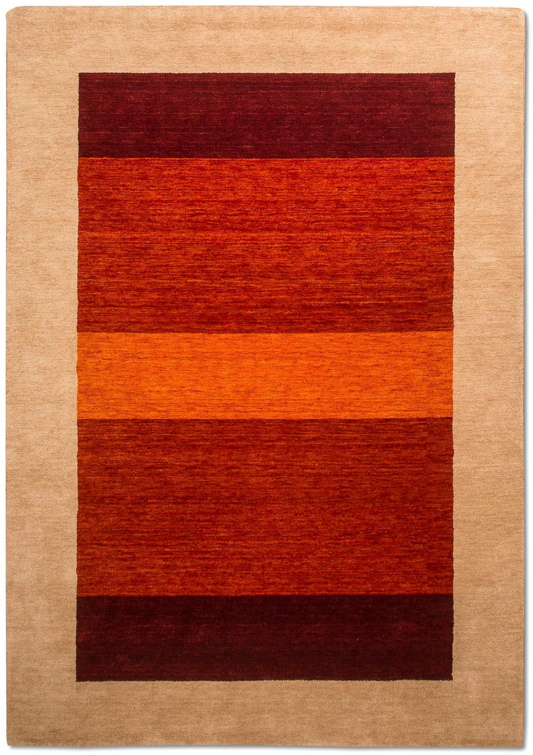 morgenland Wollteppich »Hemilio - Gabbeh Teppich - Indus«, rechteckig, 1,8 mm Höhe, handgeknüpft