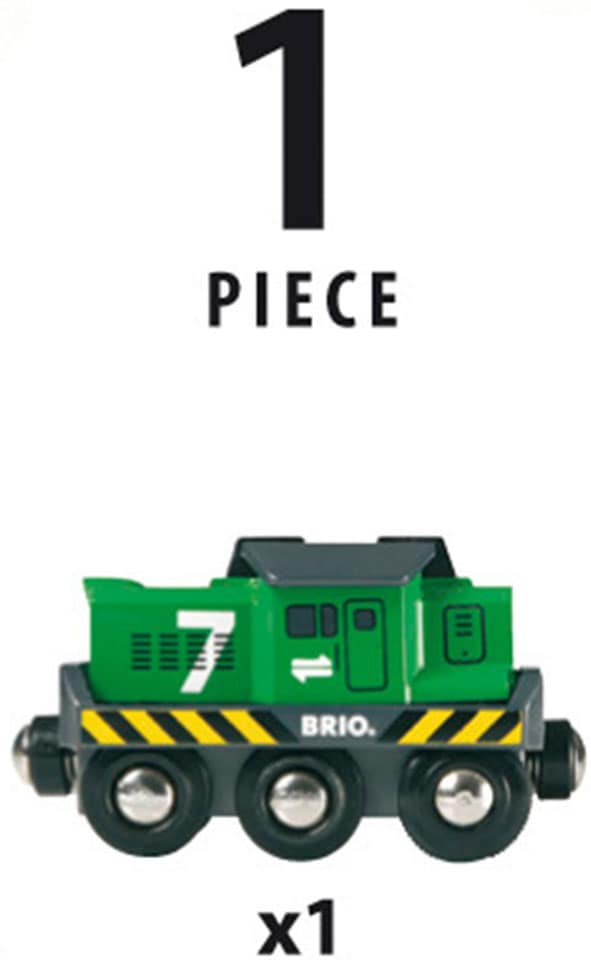 BRIO® Spielzeug-Eisenbahn »BRIO® WORLD, Batterie Frachtlok«, mit LichtfunktionMade in Europe, FSC® - schützt Wald - weltweit