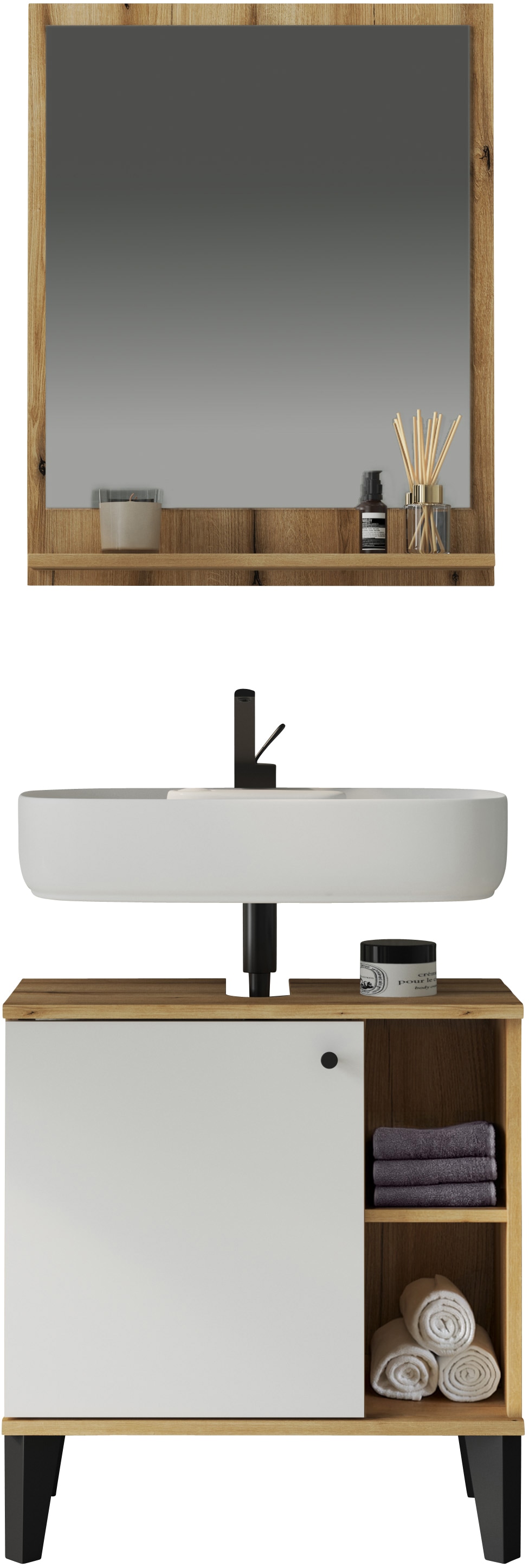 INOSIGN Badmöbel-Set »OSLO, Bad im skandinavischen Design« Set, 1 Stk. tlg. günstig online kaufen