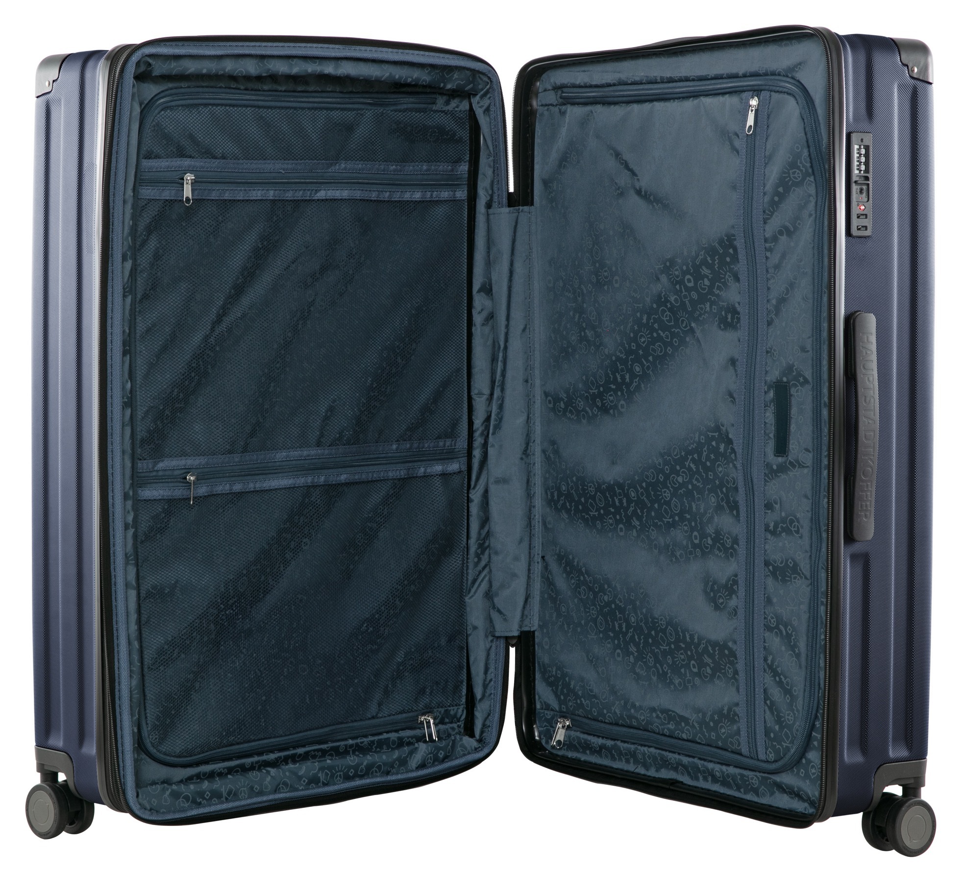 Hauptstadtkoffer Hartschalen-Trolley »Q-Damm, verschiedene Farben und Größen«, 4 Rollen, Hartschalenkoffer Reisekoffer Trolley mit TSA-Schloss