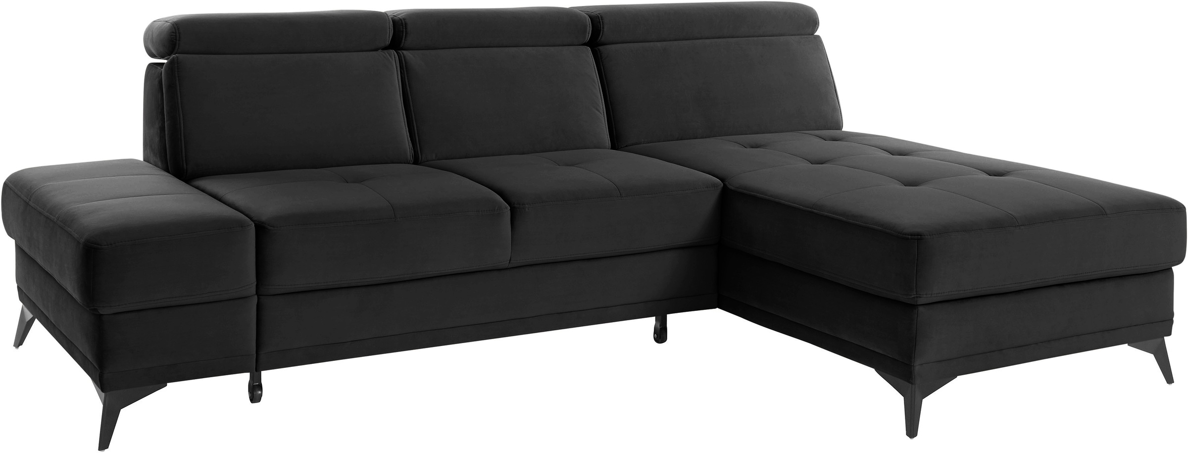 INOSIGN Ecksofa »Cardiz L-Form«, inkl.Kopfteilverstellung und Federkern wahlweise mit Bettfunktion