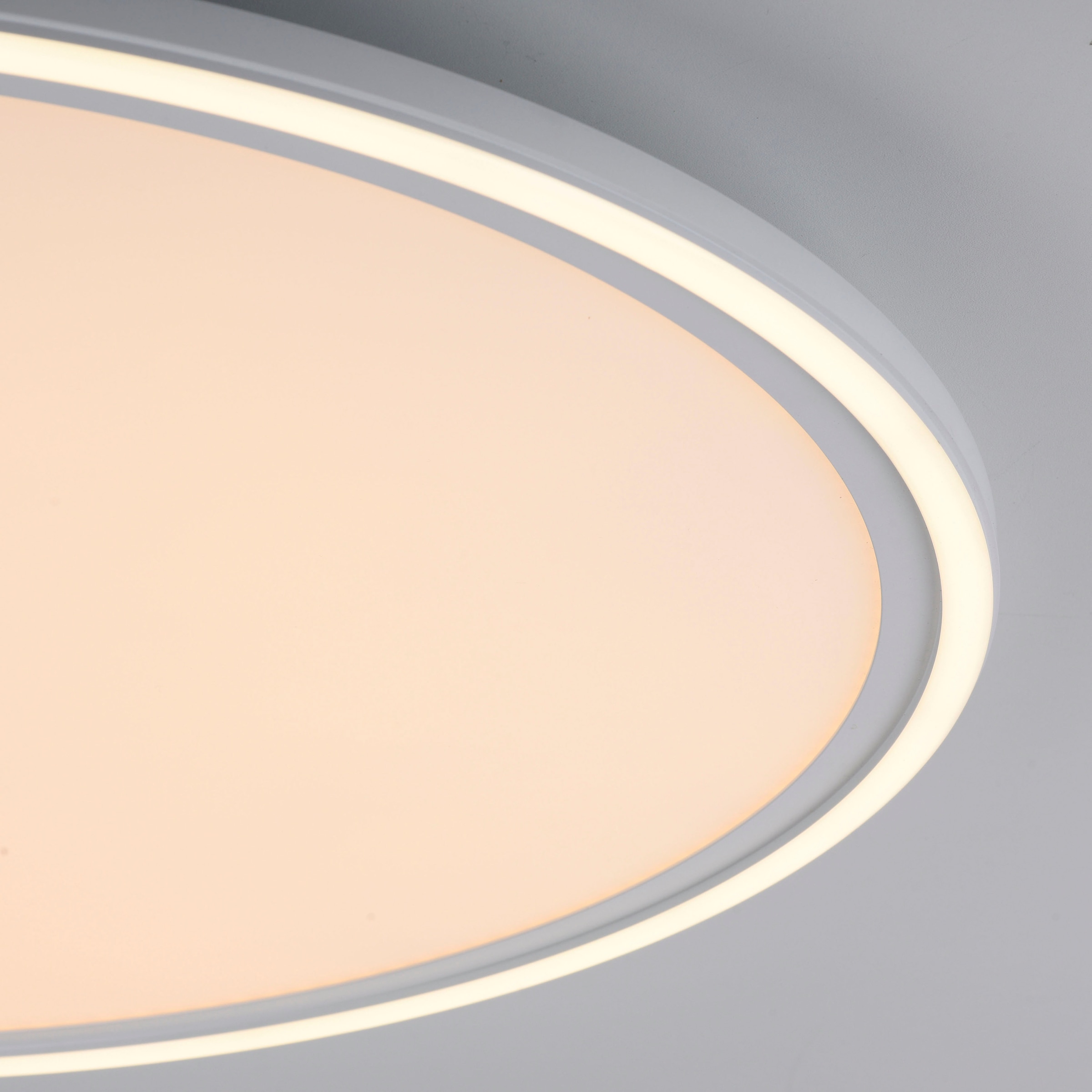 JUST LIGHT Deckenleuchte »EDGING«, 2 flammig, Leuchtmittel LED-Board-LED-Board | LED fest integriert-LED fest integriert, LED, Fernbedienung, Funk inkl., separat steuerbar (Schalter)