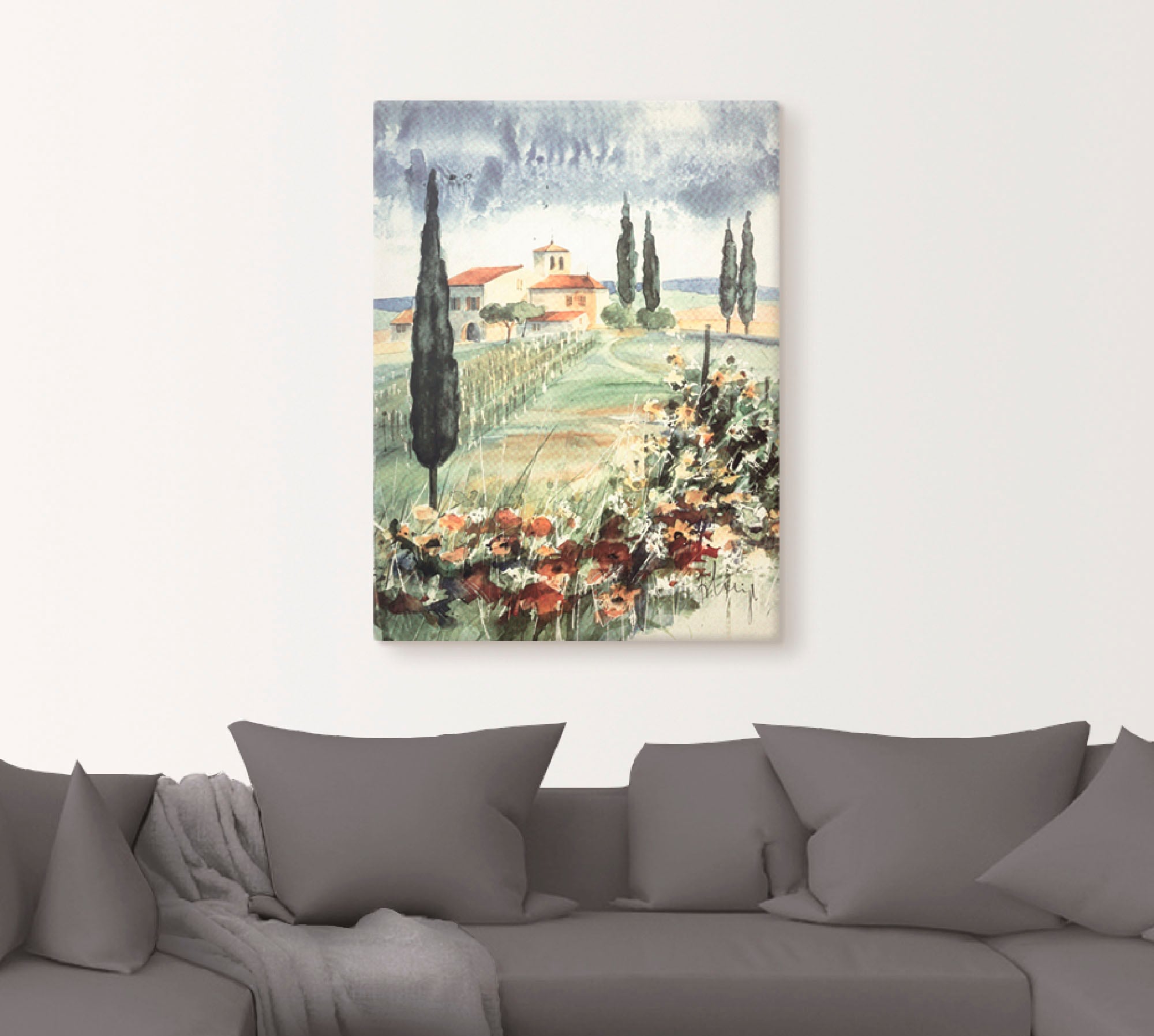 Artland Wandbild "Toskana I", Europa, (1 St.), als Leinwandbild, Poster in günstig online kaufen