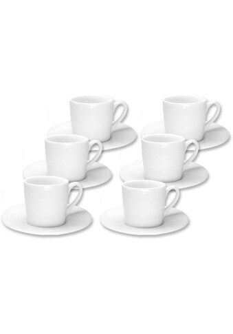 Könitz Espressotasse »Espresso Set neutral«, (Set, 12 tlg., 6 Tassen, 6 Untertassen),... kaufen