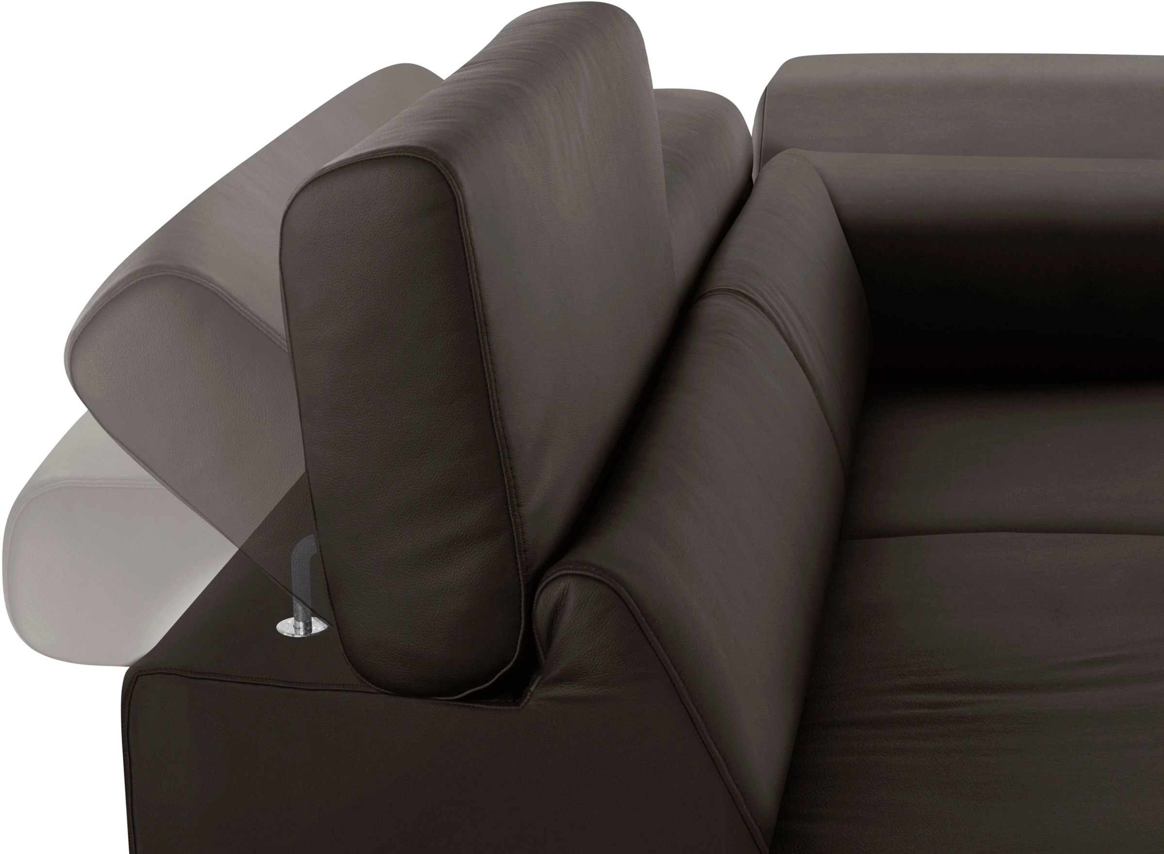 W.SCHILLIG Ecksofa »finn, toller Sitzkomfort, L-Form, hochwertige Verarbeitungsdetails«, German Design Award 2016, Fußgestell Chrom glänzend, Breite 281 cm