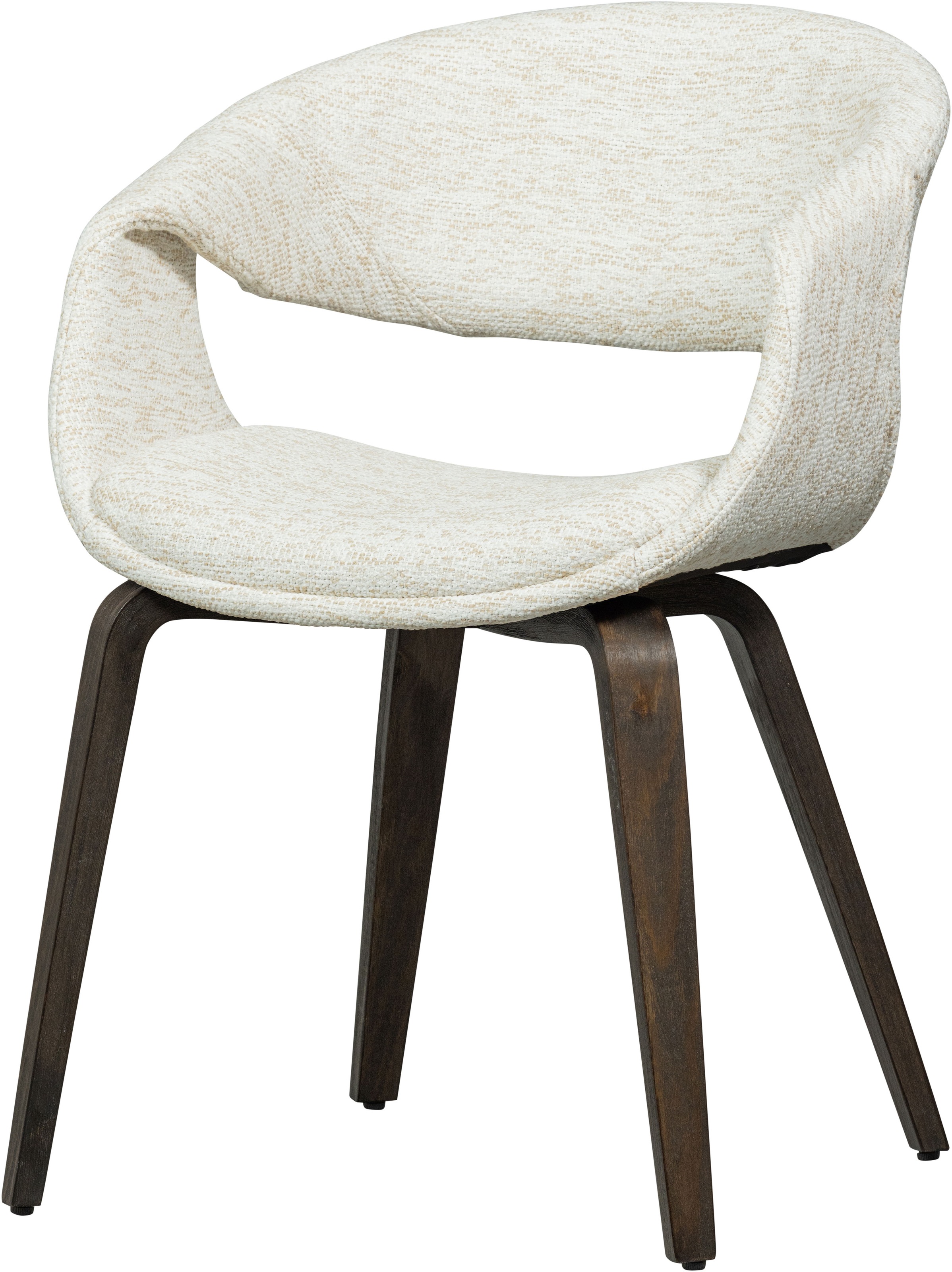 WOOOD Esszimmerstuhl »Yossi mit Gewebtem Bezug und Holzgestell B57 x T57 x H78 cm (2er-Set)« (Set) 2 Stk.Maximale Verschleißfestigkeit, Pfleiglicht, Tragkraft 136 kg