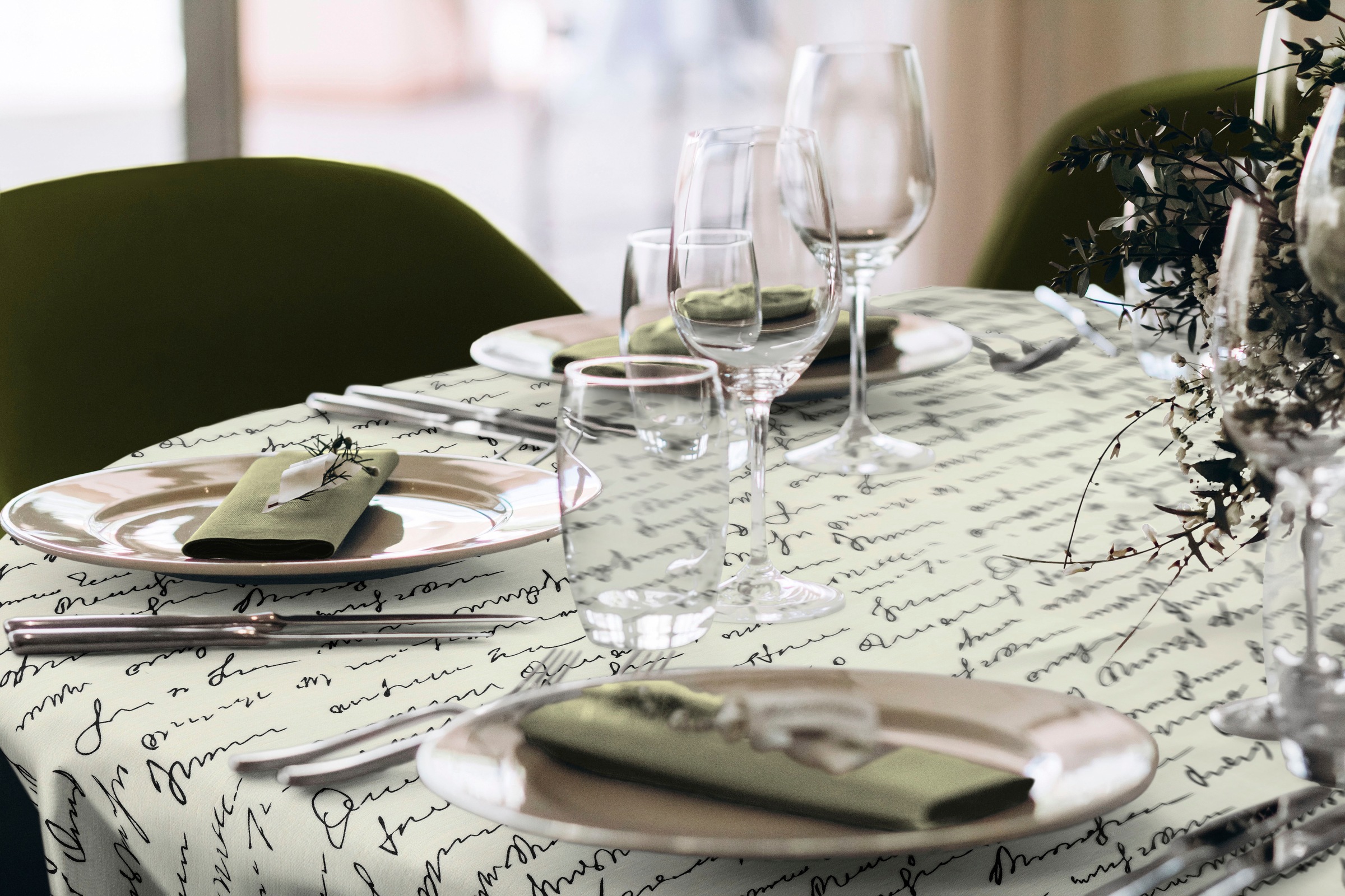 Adam Tischdecke »Scribble«, (1 St.), aus Bio-Baumwolle,Made in Germany günstig online kaufen