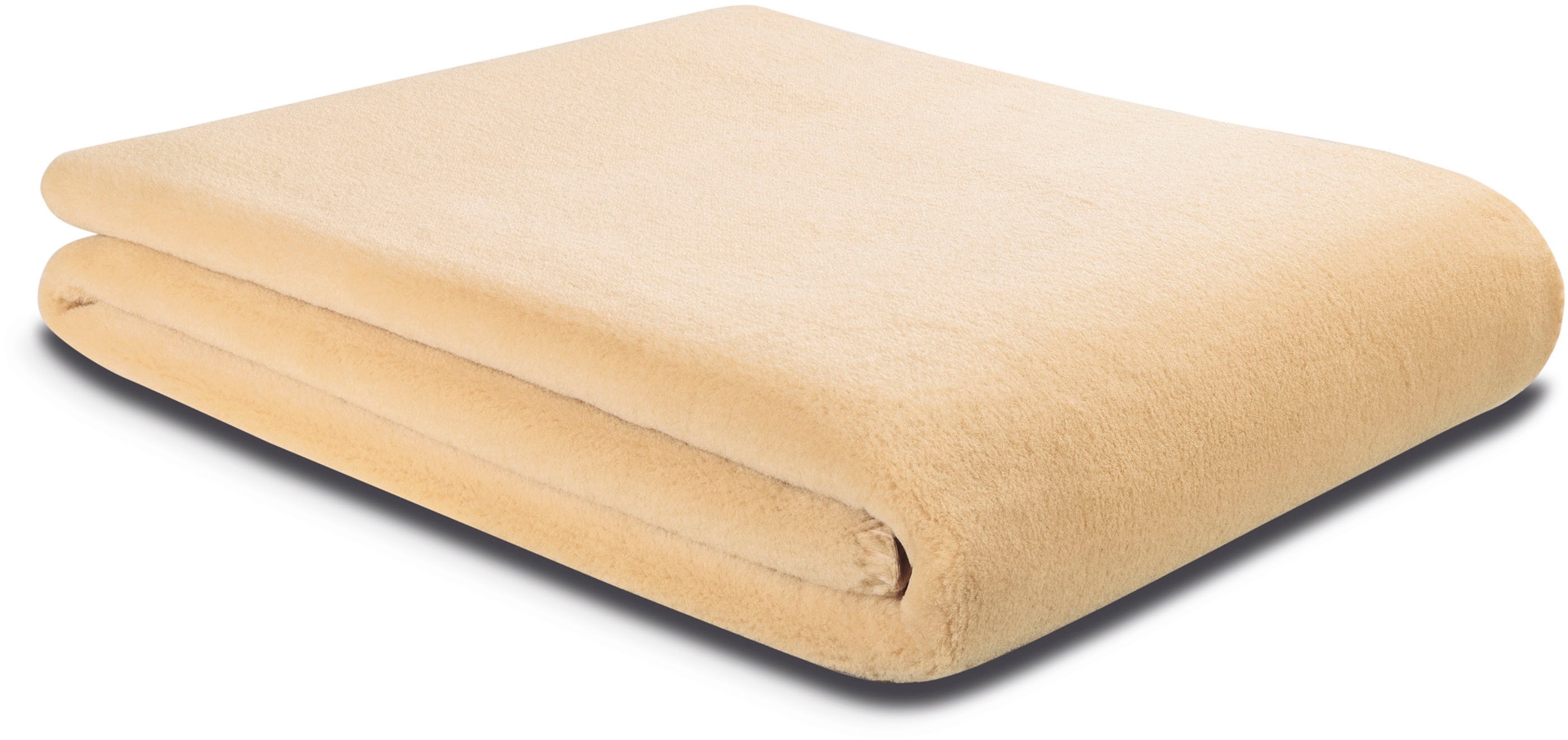 Biederlack Wohndecke »Wool Feel im Pelz-Look«, mit gektteltem Zierstich günstig online kaufen