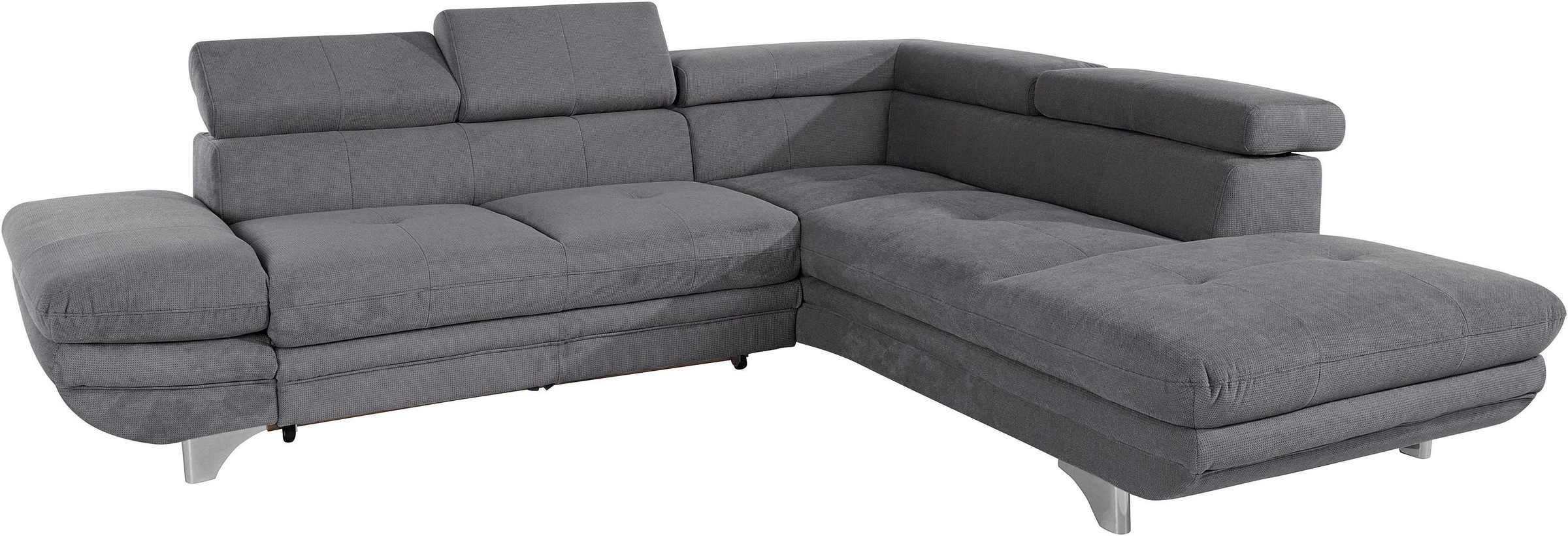 COTTA Ecksofa »Enterprise L-Form«, mit Arm- & Kopfteilverstellung, wahlweise mit Bettfunktion