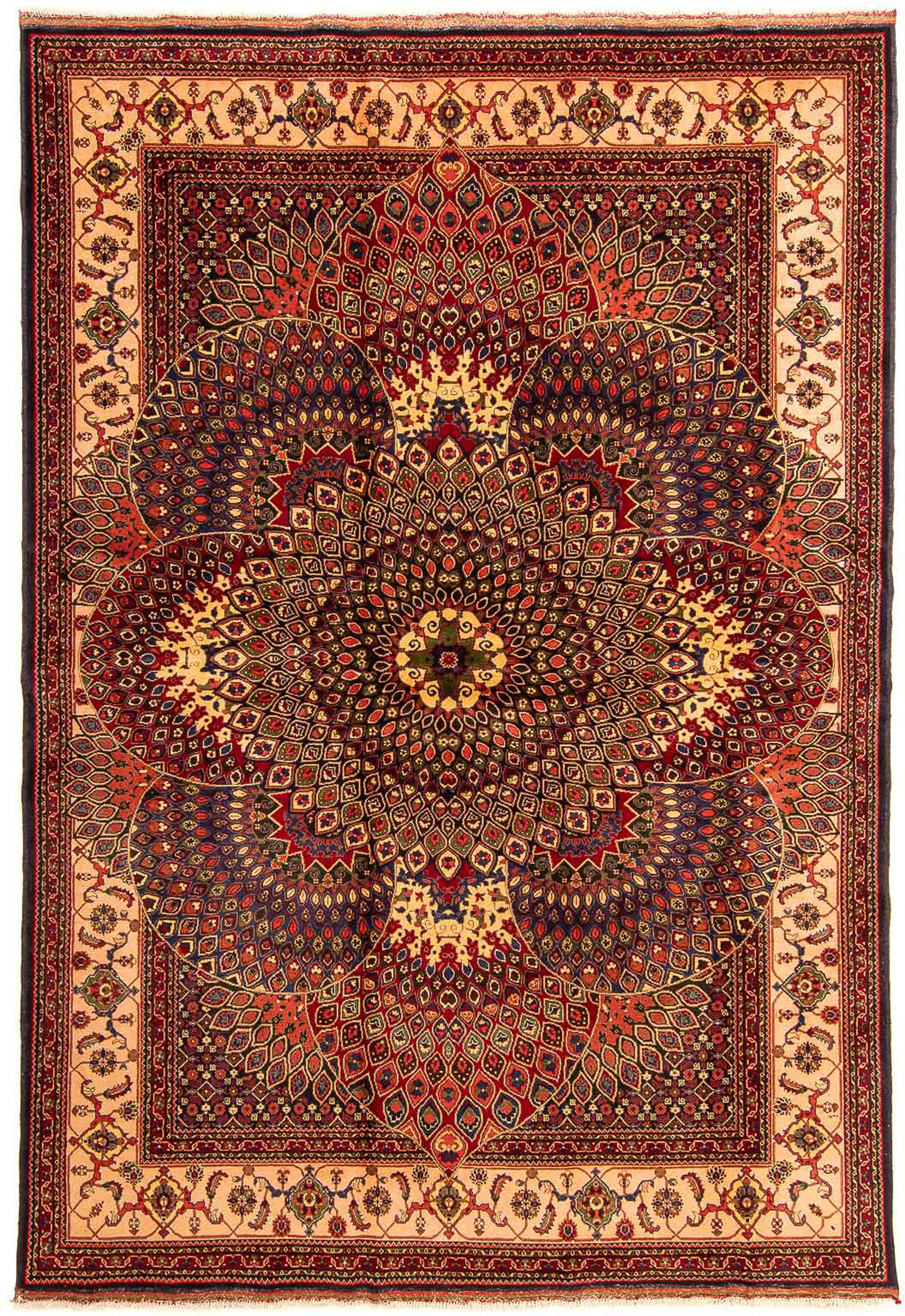 morgenland Orientteppich »Afghan - 279 x 198 cm - mehrfarbig«, rechteckig, günstig online kaufen
