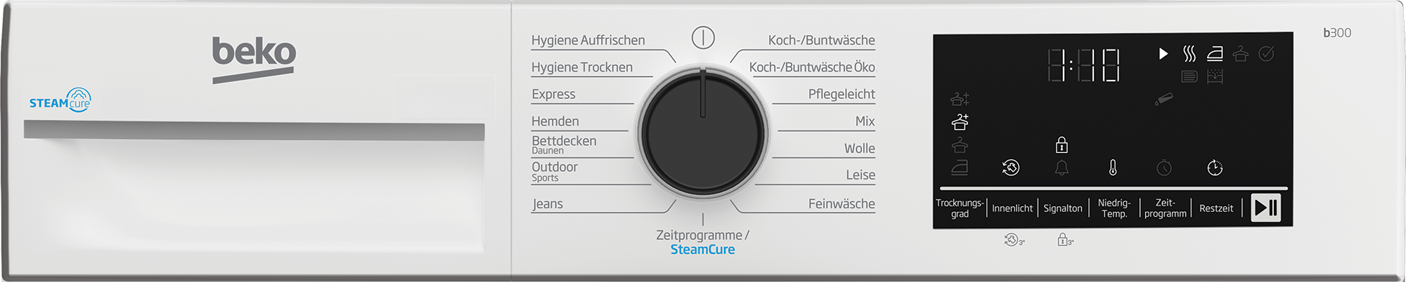 BEKO Wärmepumpentrockner »B3T42249S« SteamCure-Dampffunktion für schonende Pflege und Frische