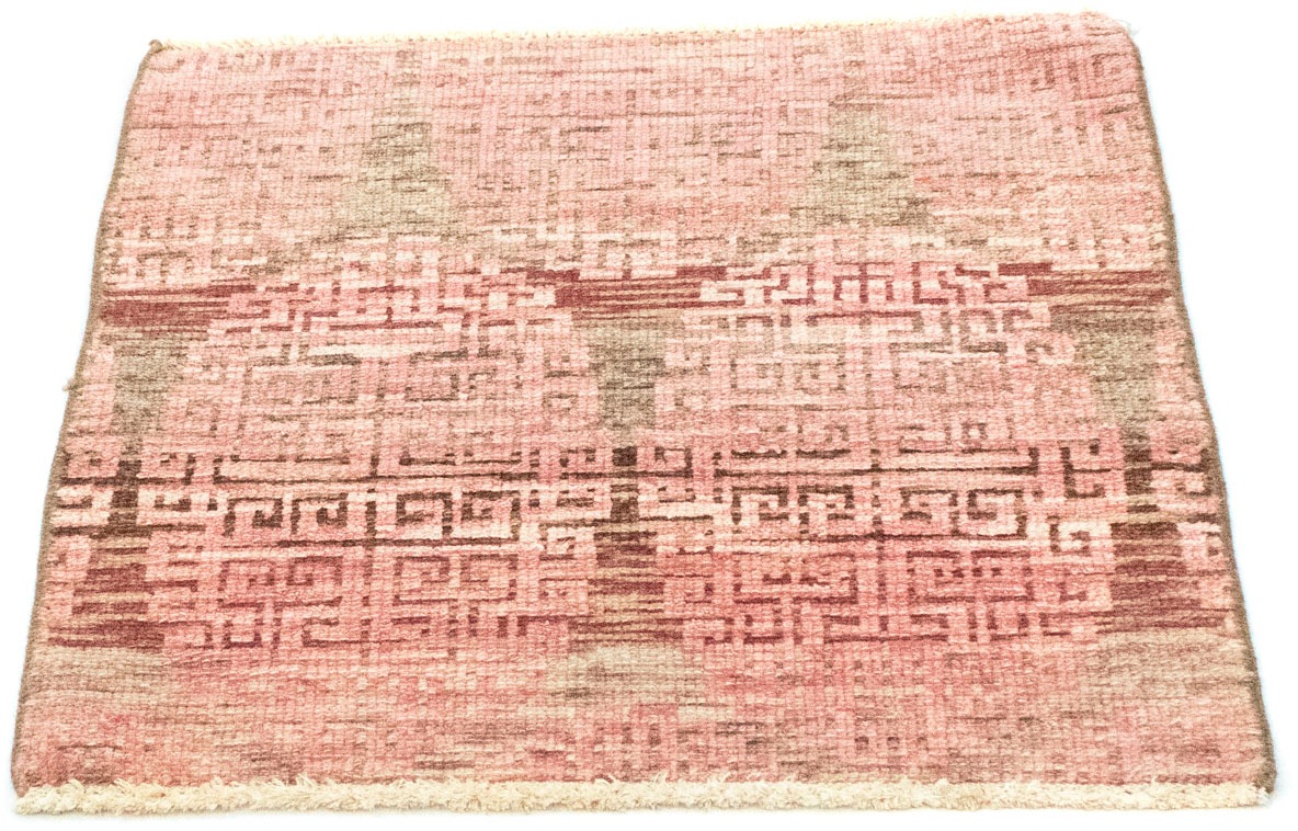 morgenland Wollteppich »Designer Teppich handgeknüpft rosa«, quadratisch, 6 günstig online kaufen