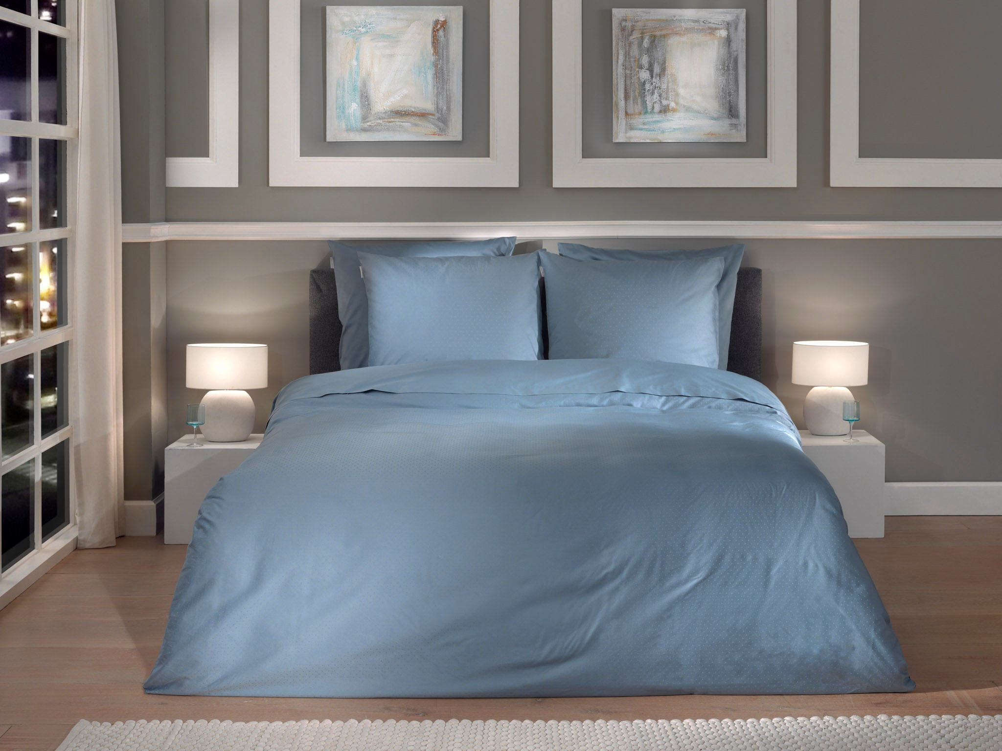 Heckett & Lane Bettwäsche »Punto« 2 Stk. tlg. gepunktet, 100% Baumwolle ab günstig online kaufen