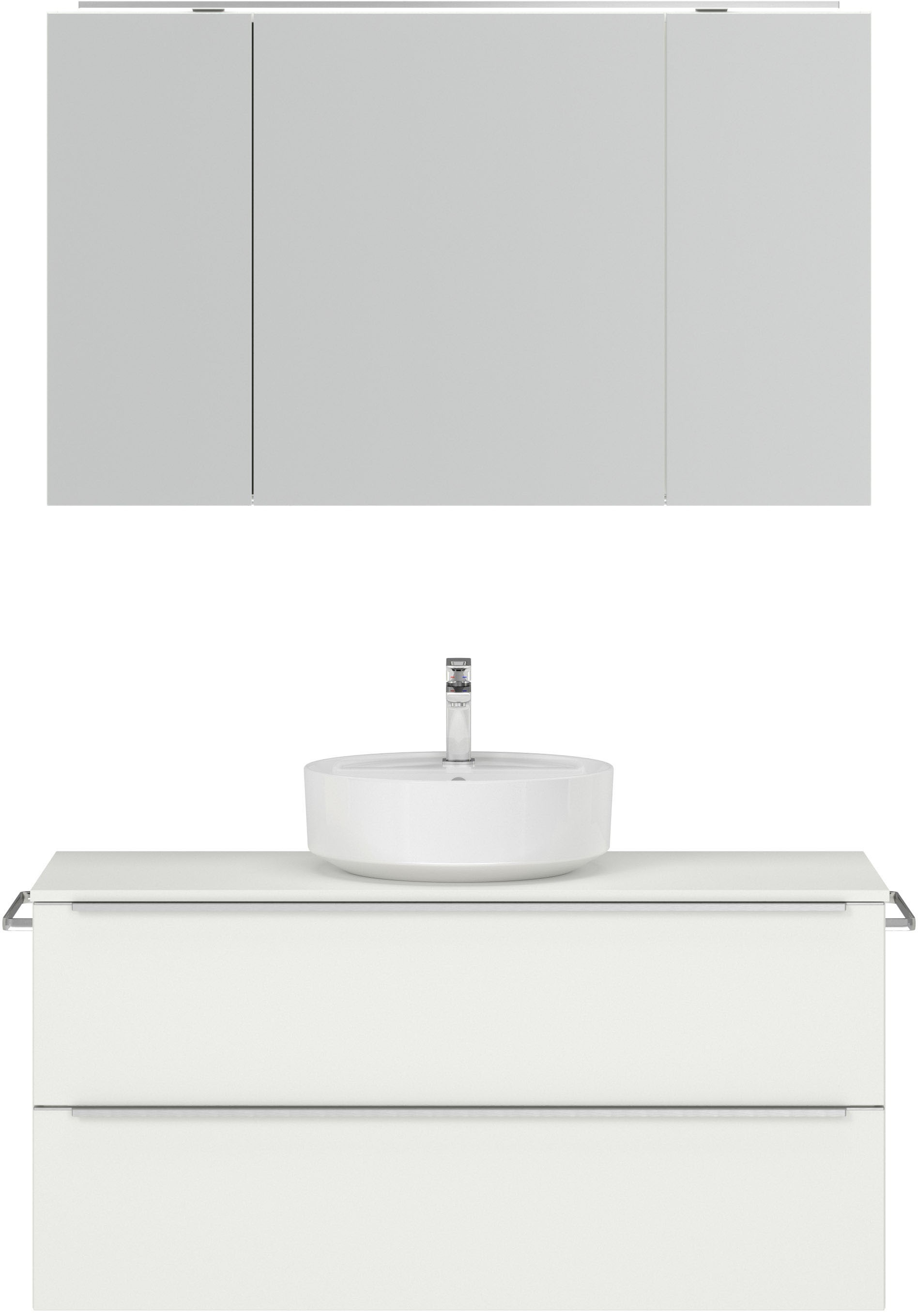 nobilia® Badmöbel-Set »Alvene« vormontiert, mit Soft-Close, 2 Stk. tlg. ink günstig online kaufen