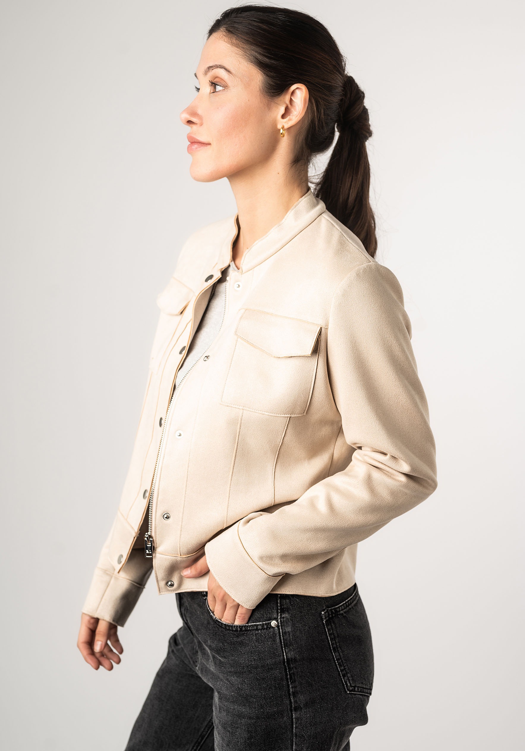 Mauritius Lederimitatjacke »2Wmaryama«, in Unifarbe