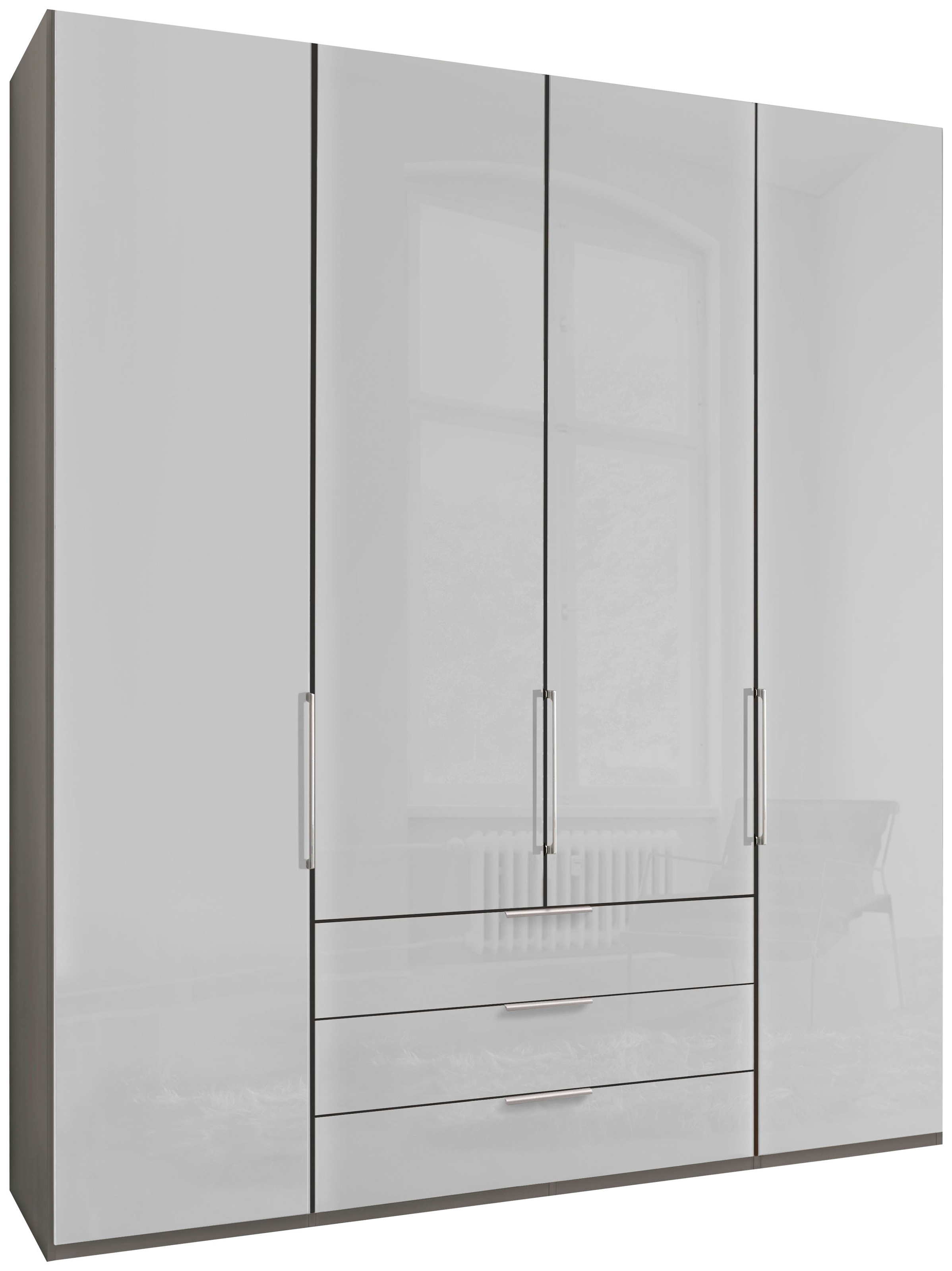 WIEMANN Drehtürenschrank "Monaco", mit Glasfront sowie hochwertigen Beschlä günstig online kaufen